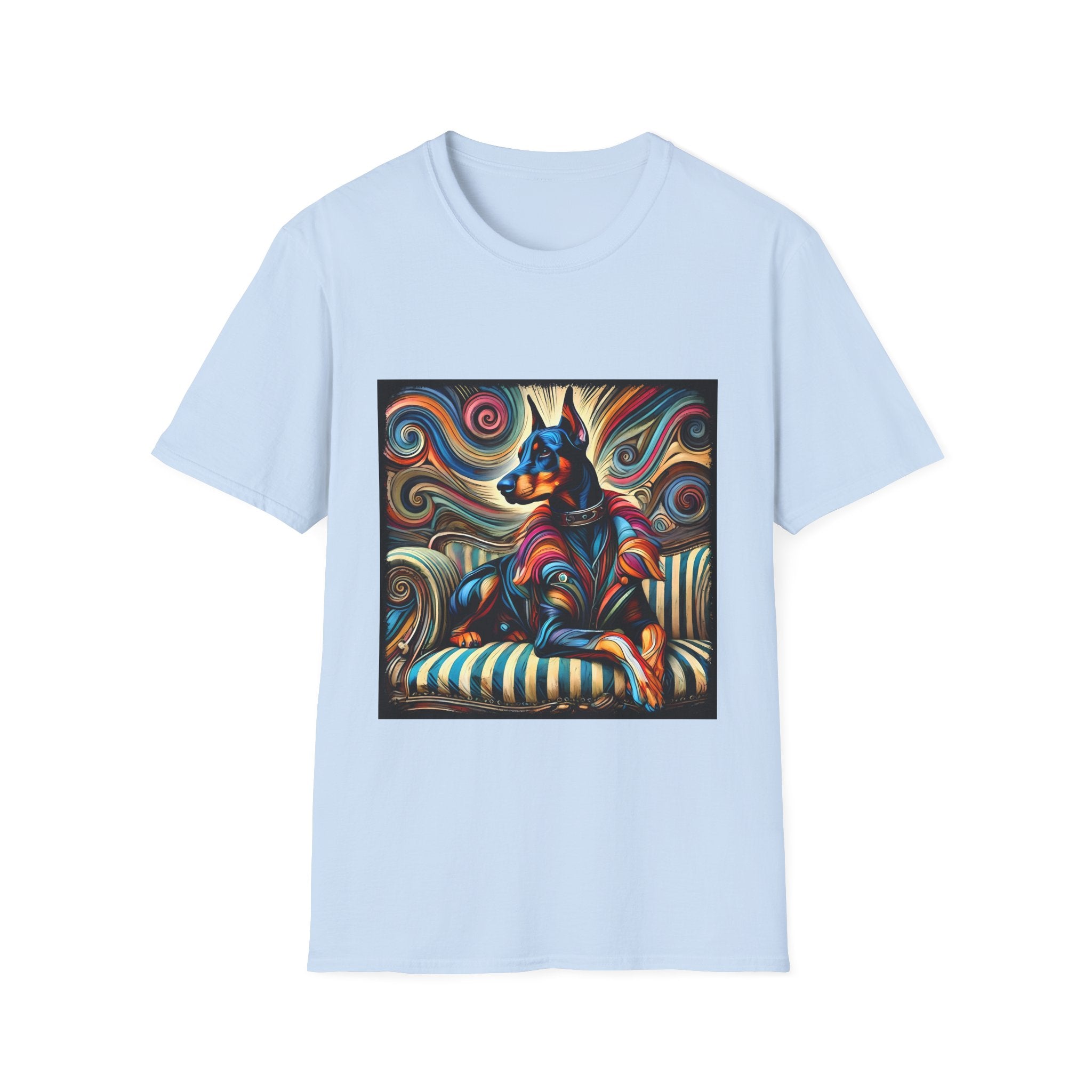 Doberman Pinscher Vivid Rebel | Unisex Dog T-Shirt