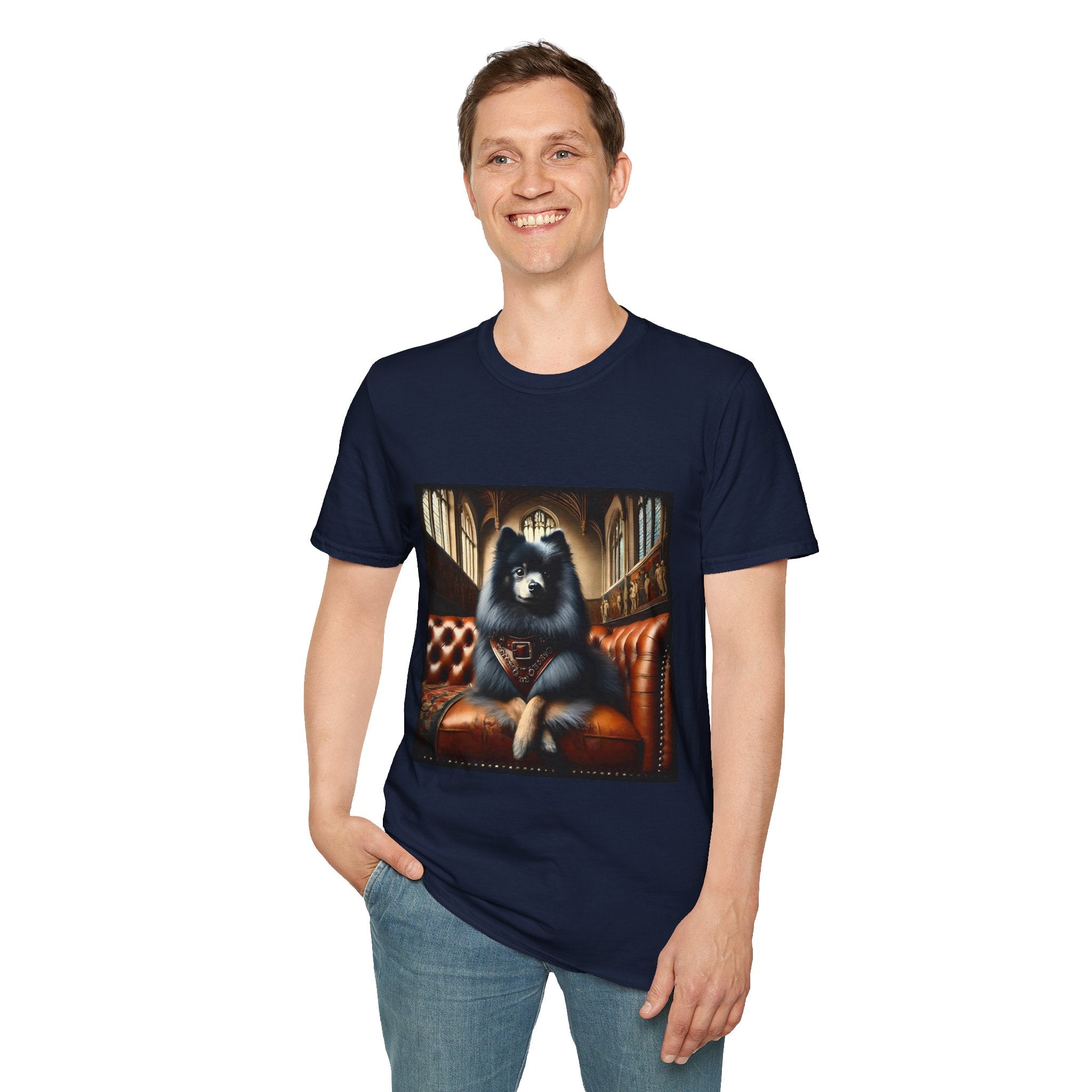 Pomeranian Poised Prince | Unisex Dog T-Shirt
