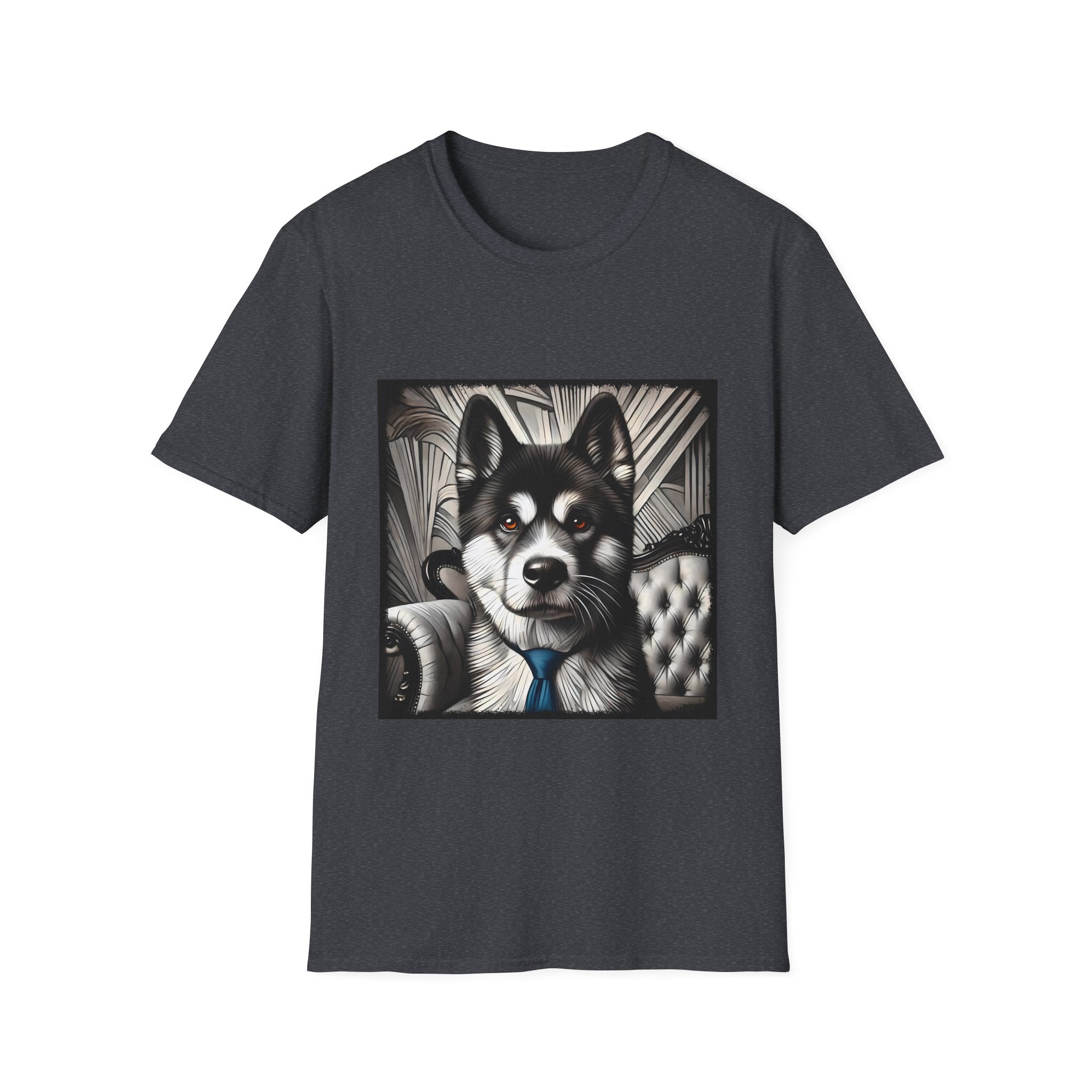 Akita B&W Bold Eyes | Unisex Dog T-Shirt