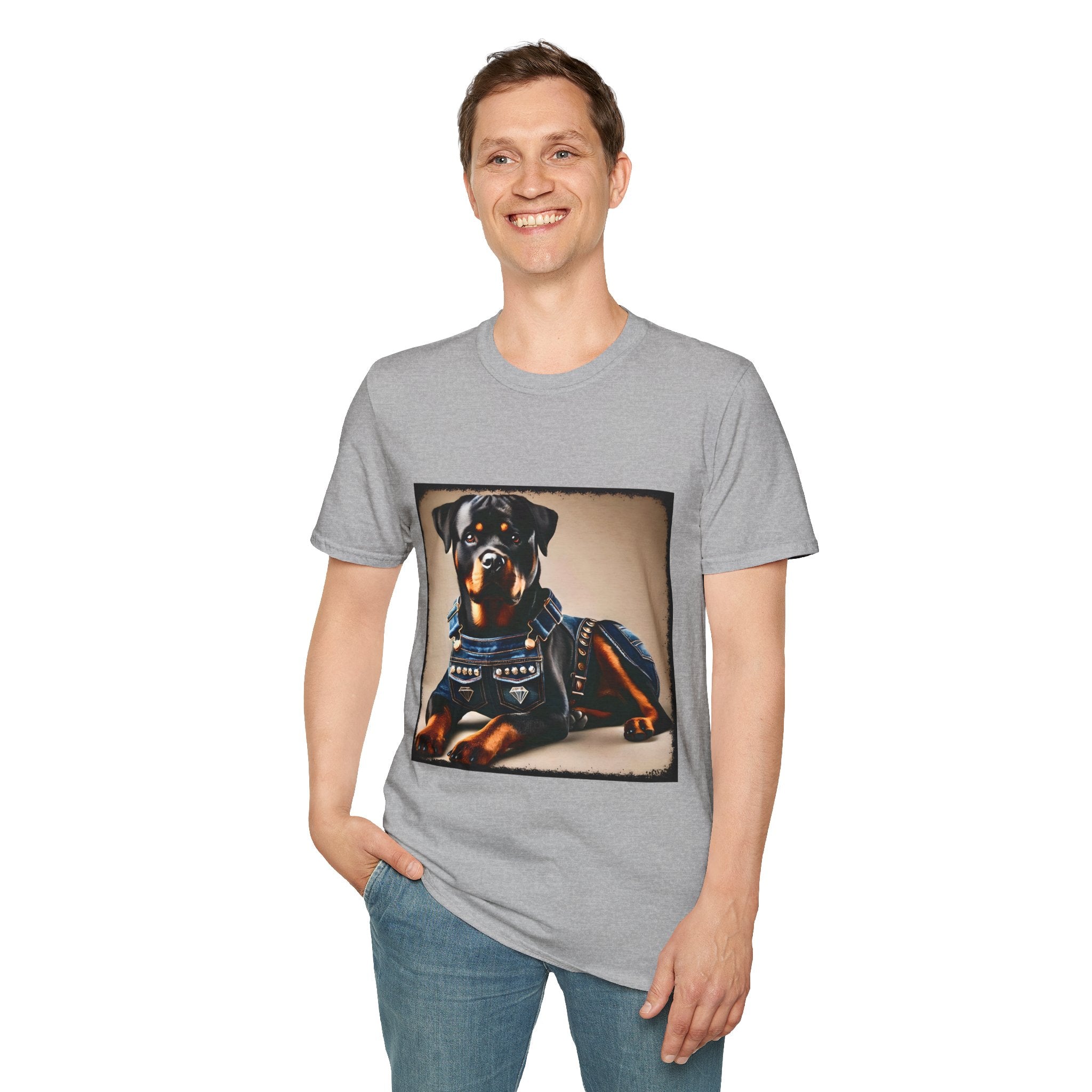 Rottweiler Denim Doll | Unisex Dog T-Shirt