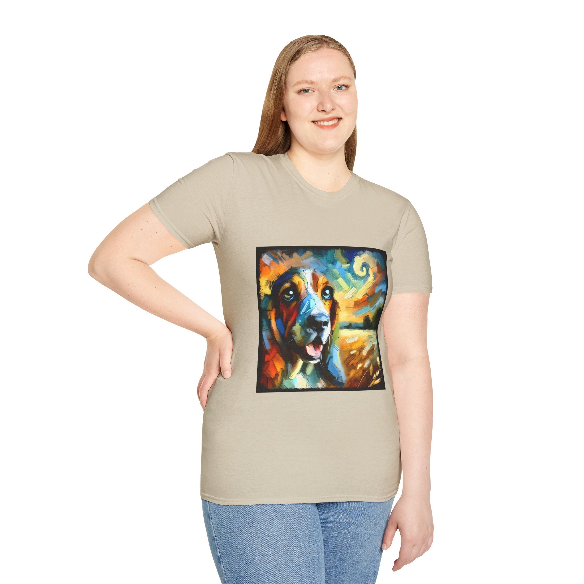 Basset Hound Sun Swirl | Unisex Dog T-Shirt