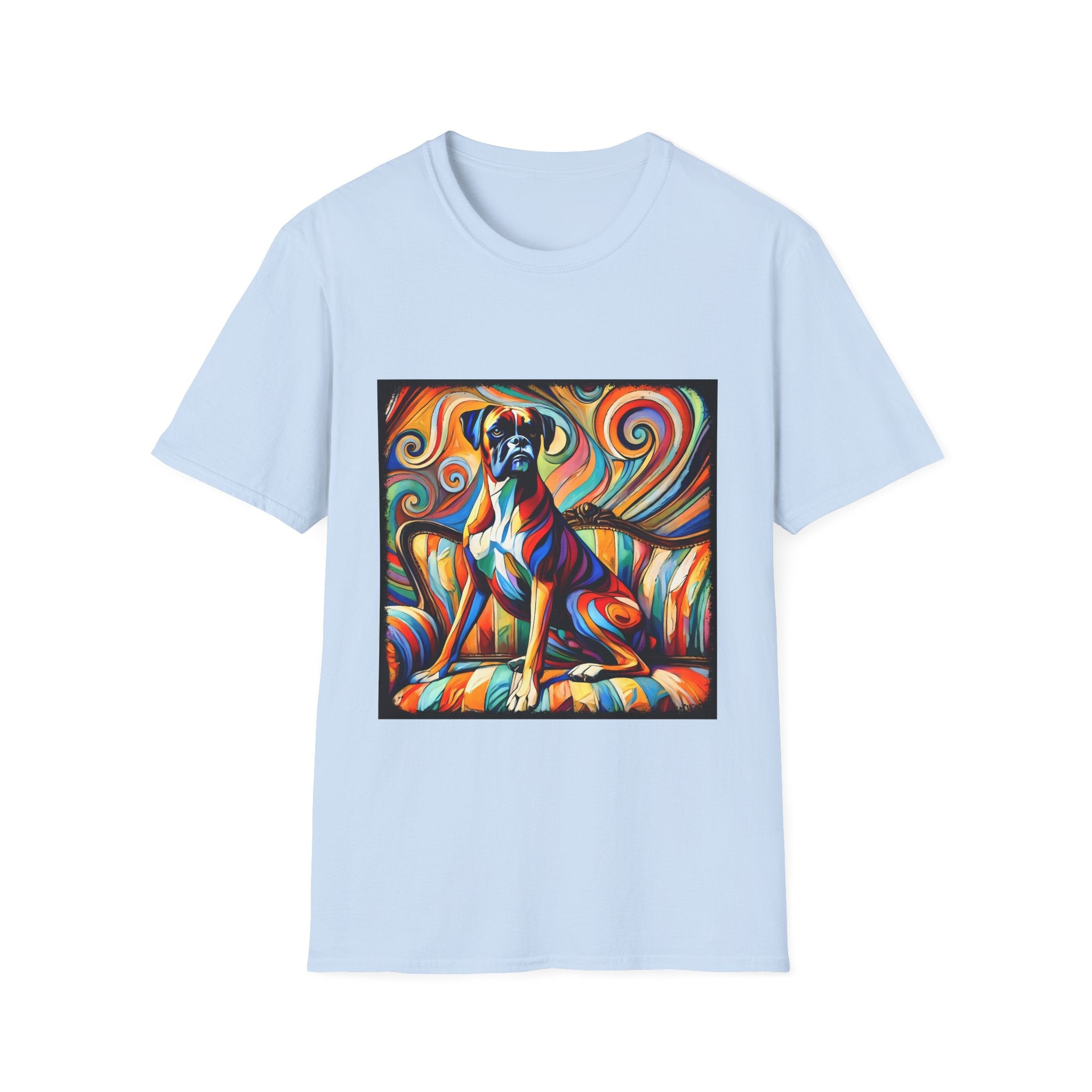 Boxer Mutilcolor Swirl | Unisex Dog T-Shirt
