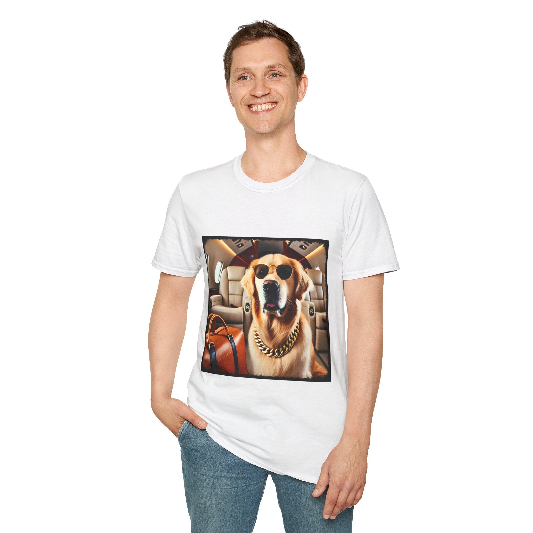 Golden Retriever Billionaire Class  | Unisex Dog T-Shirt