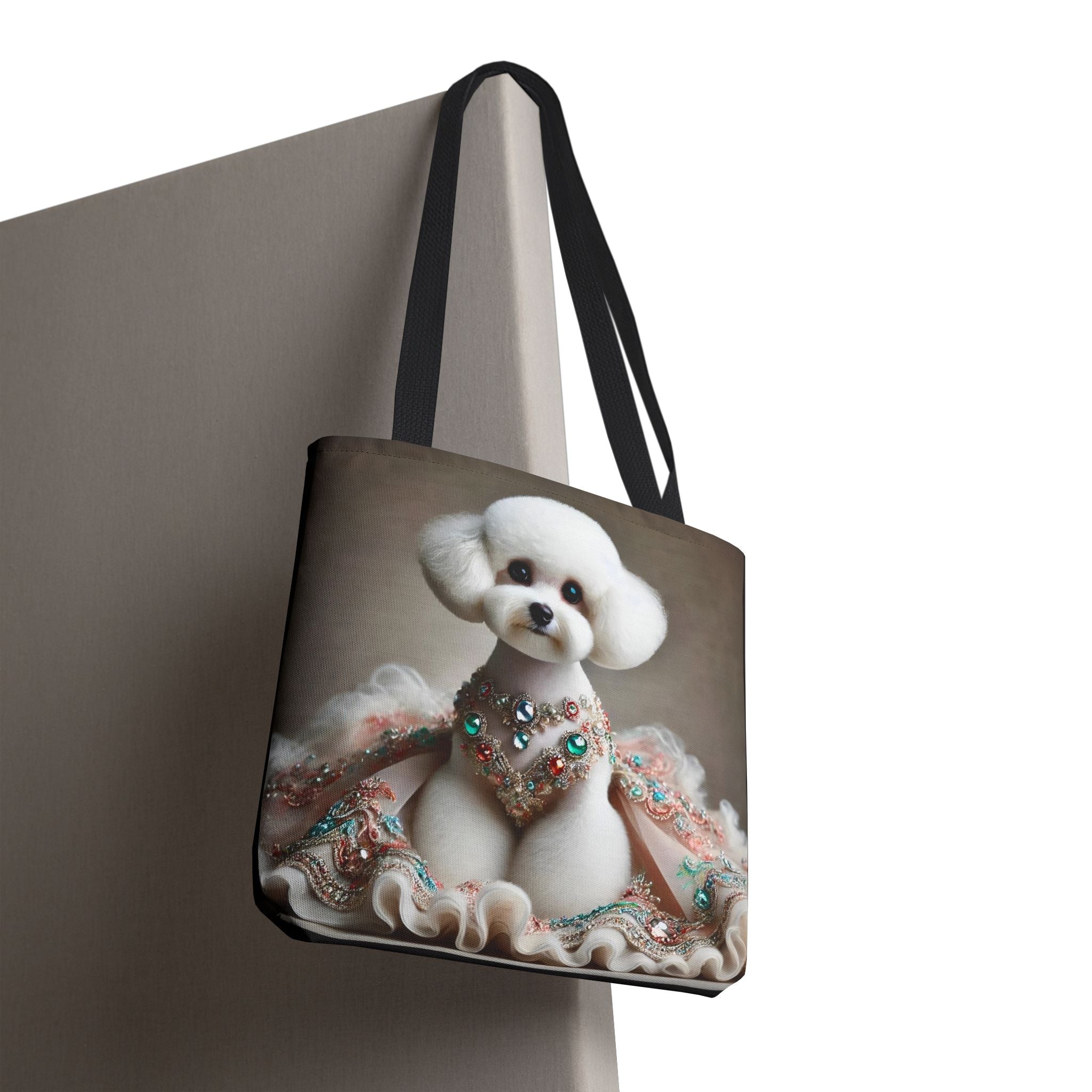 Bichon Frise Jeweled Beauty | Dog Themed Tote Bag