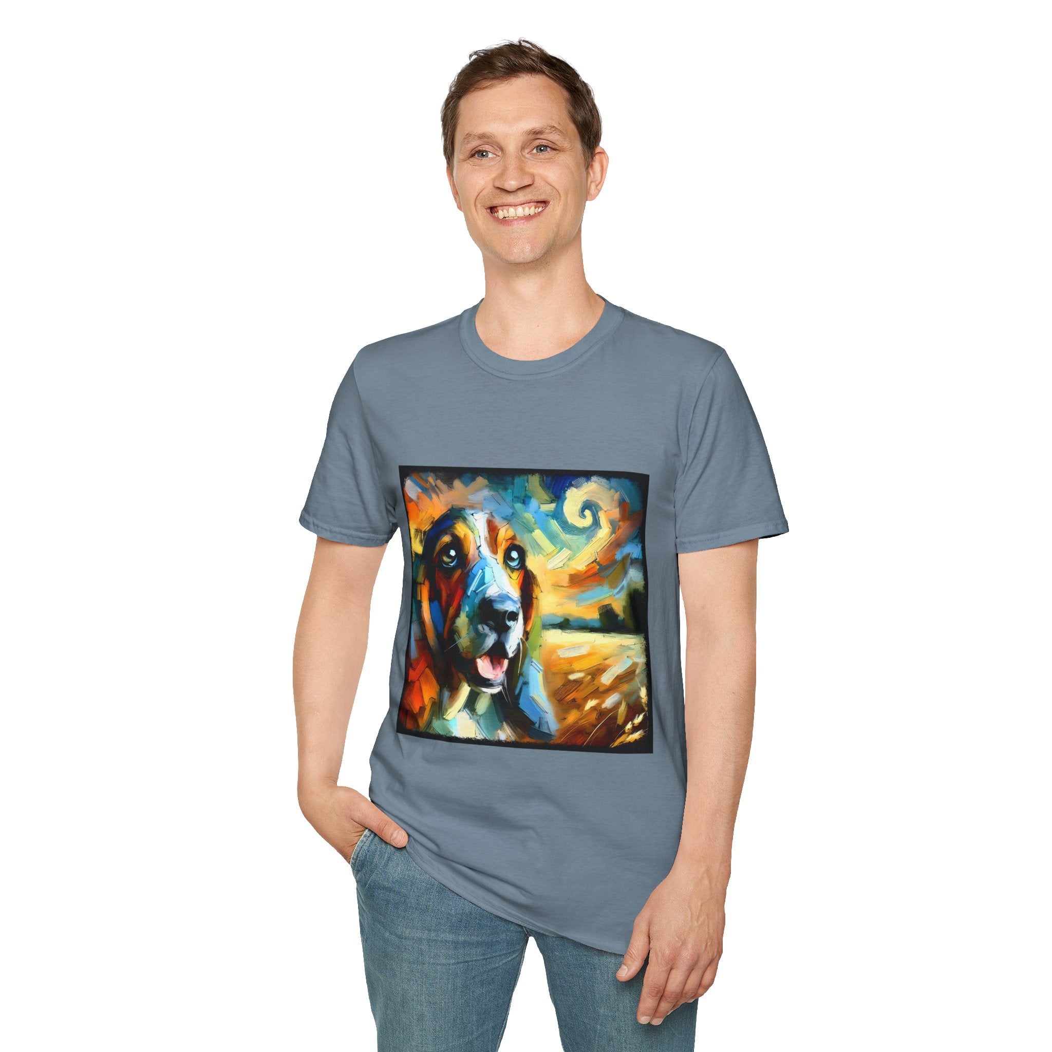 Basset Hound Sun Swirl | Unisex Dog T-Shirt