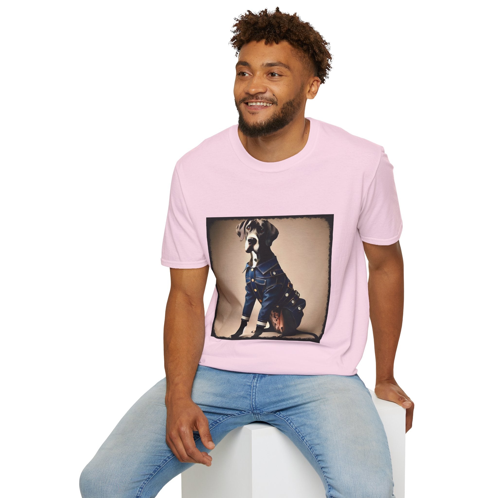 Great Dane Denim Mood | Unisex Dog T-Shirt