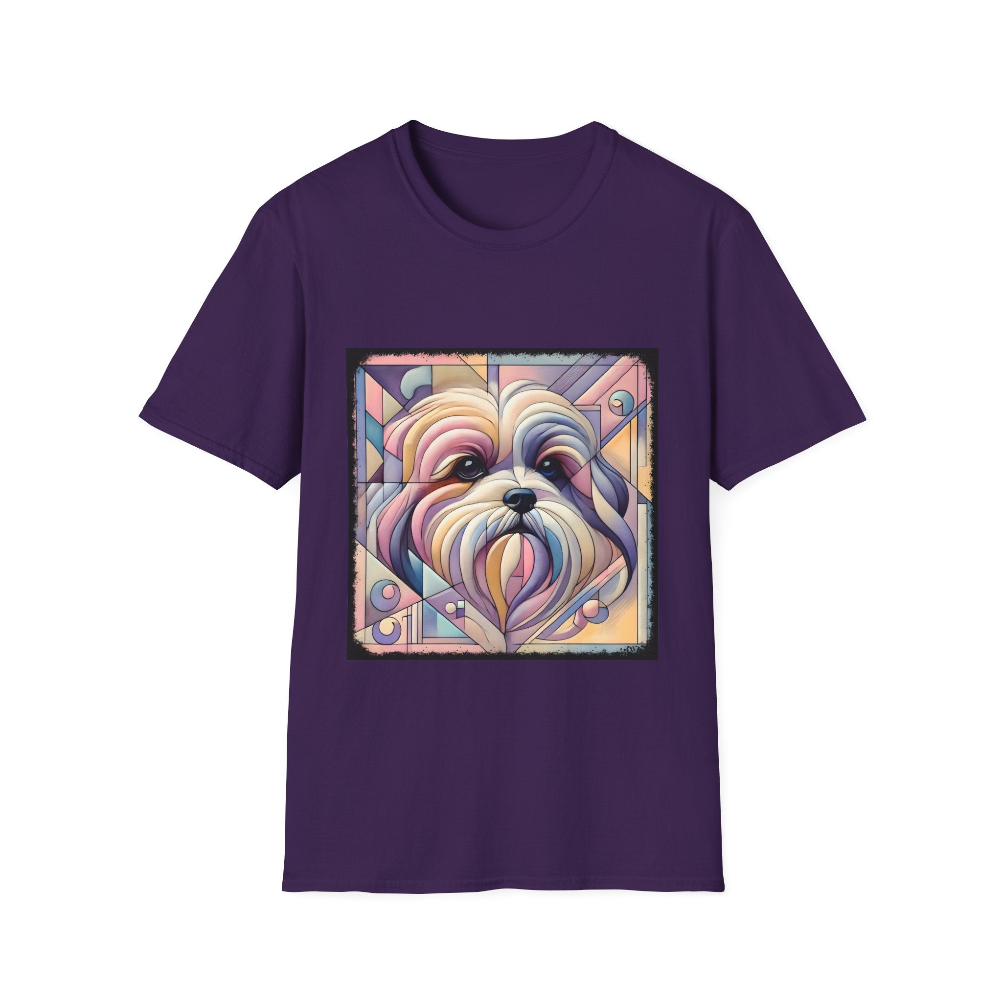 Lhasa Apso Pastel Geometric | Unisex Dog T-Shirt