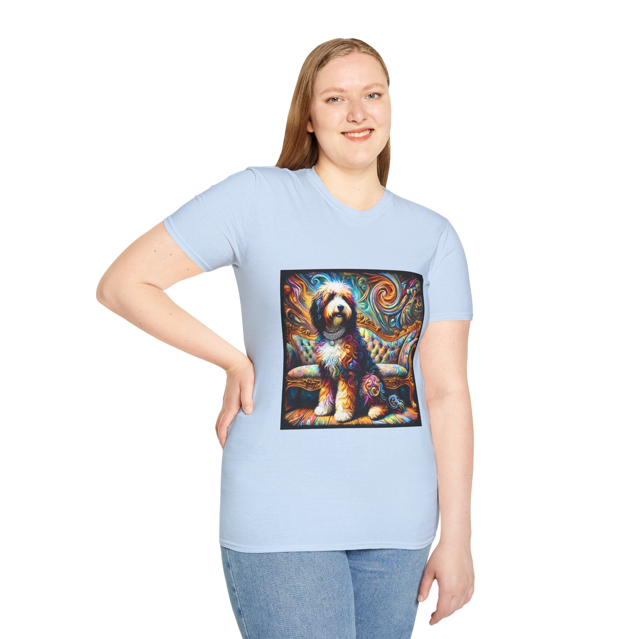 Bernedoodle Vivid Swirl | Unisex Dog T-Shirt