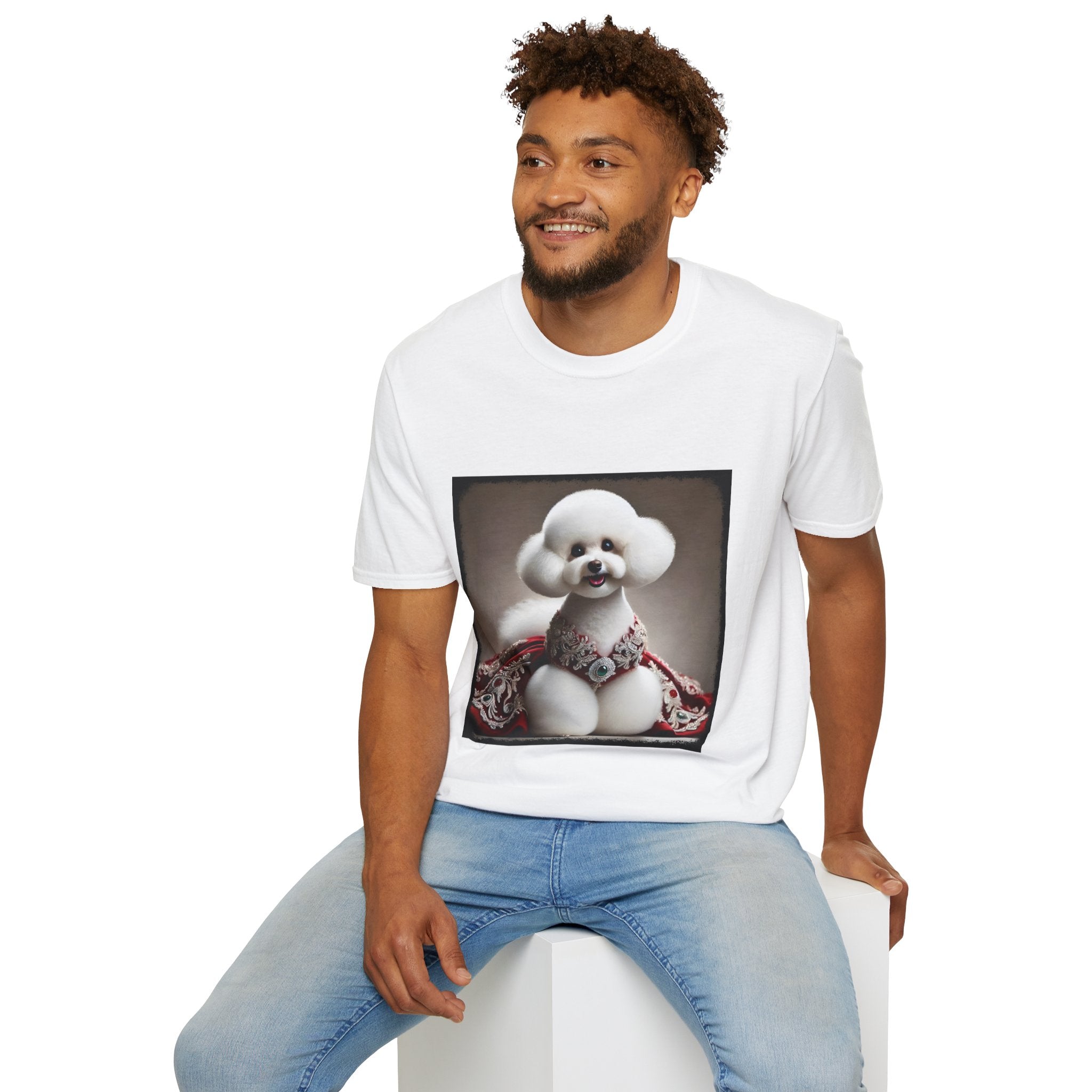 Bichon Frise Crimson Cutie | Unisex Dog T-Shirt