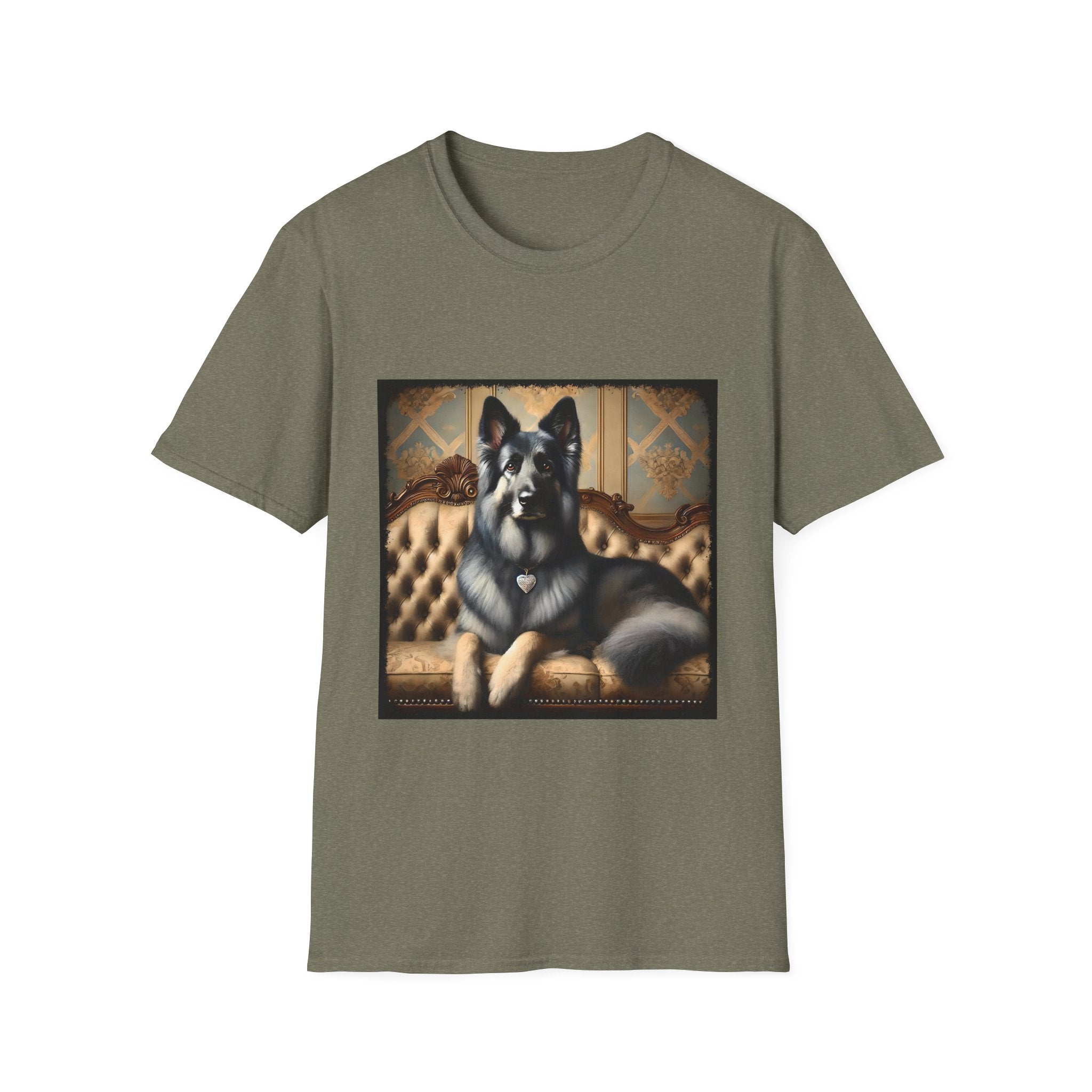 German Shepherd Diamond Princess | Unisex Softstyle T-Shirt