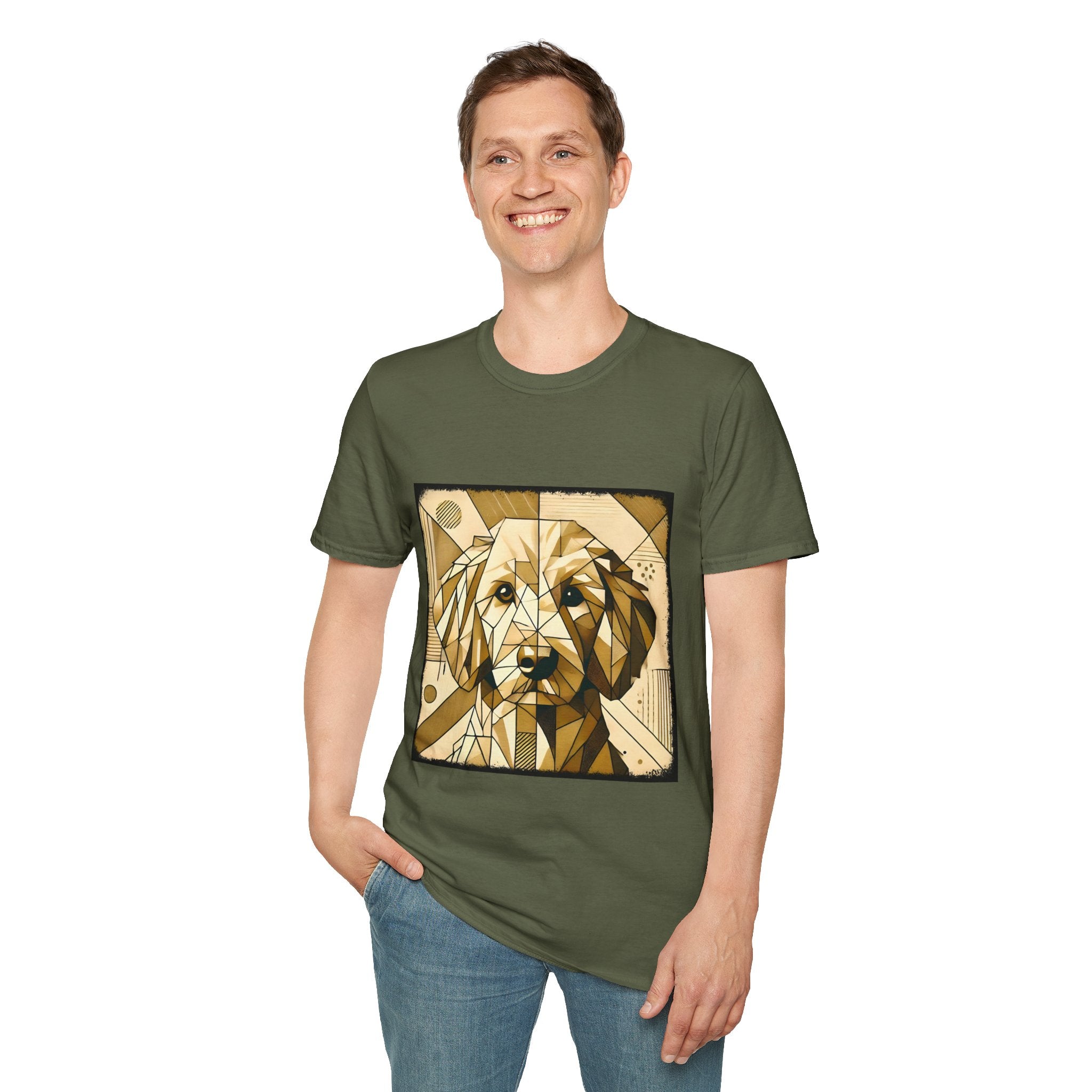 Golden Retriever Golden Geometric | Unisex Dog T-Shirt