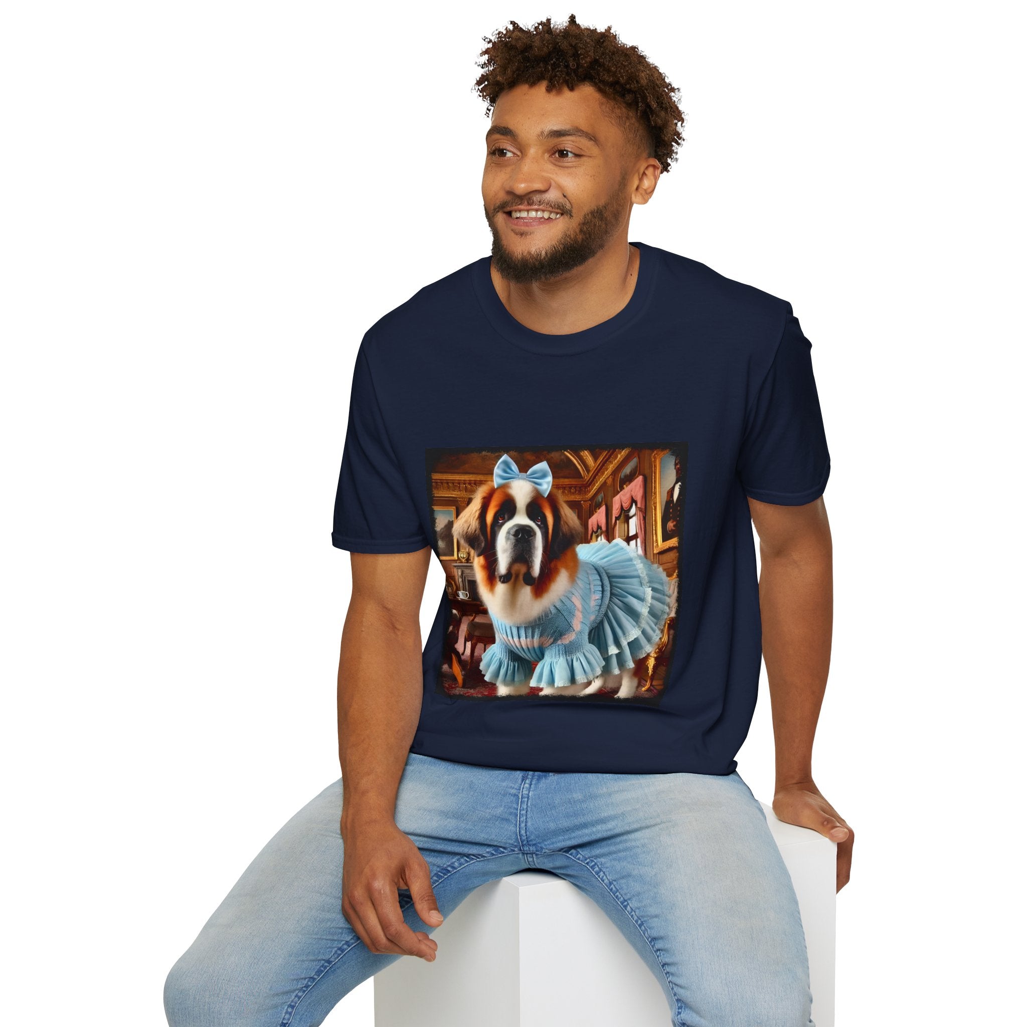 Saint Bernard Posh Pearl | Unisex Dog T-Shirt