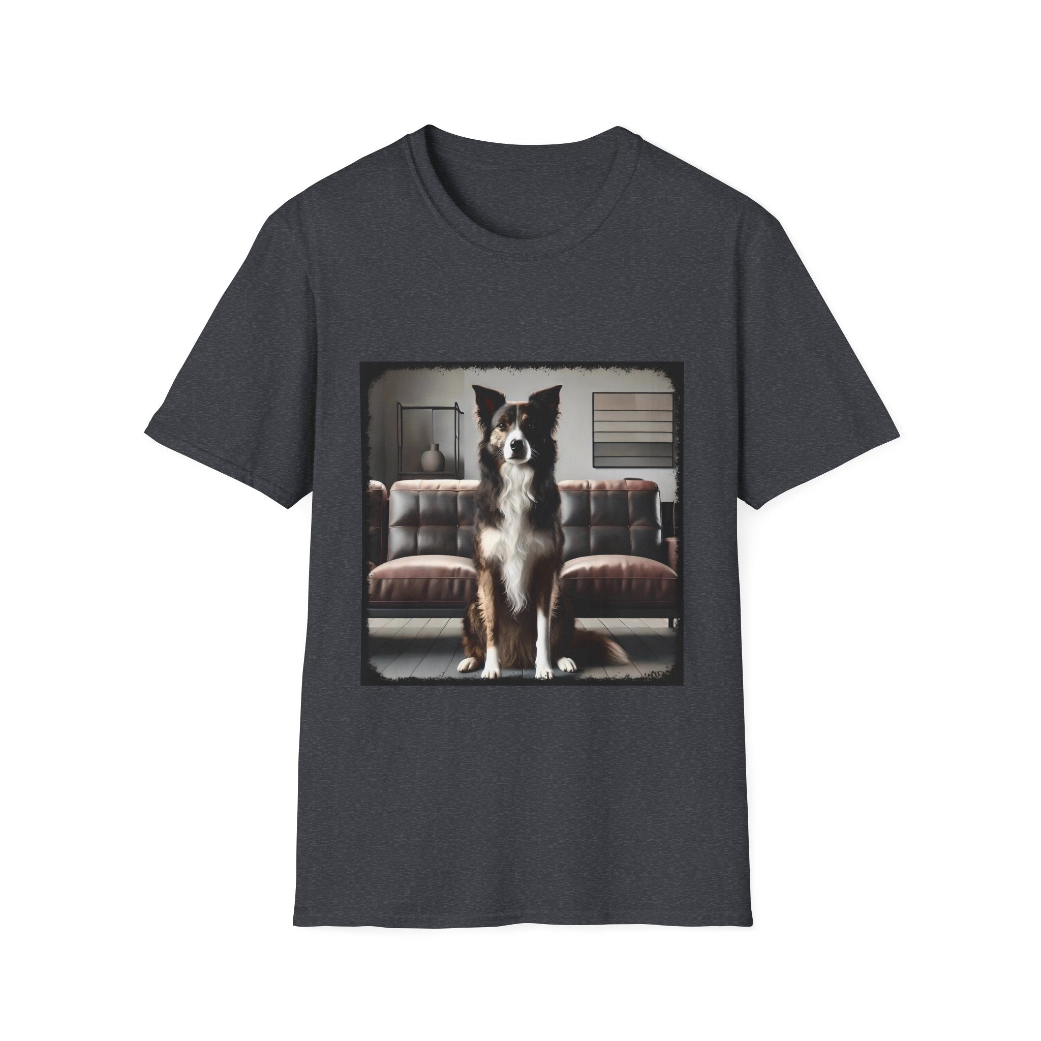 Border Collie Modern Brindle  | Unisex Dog T-Shirt