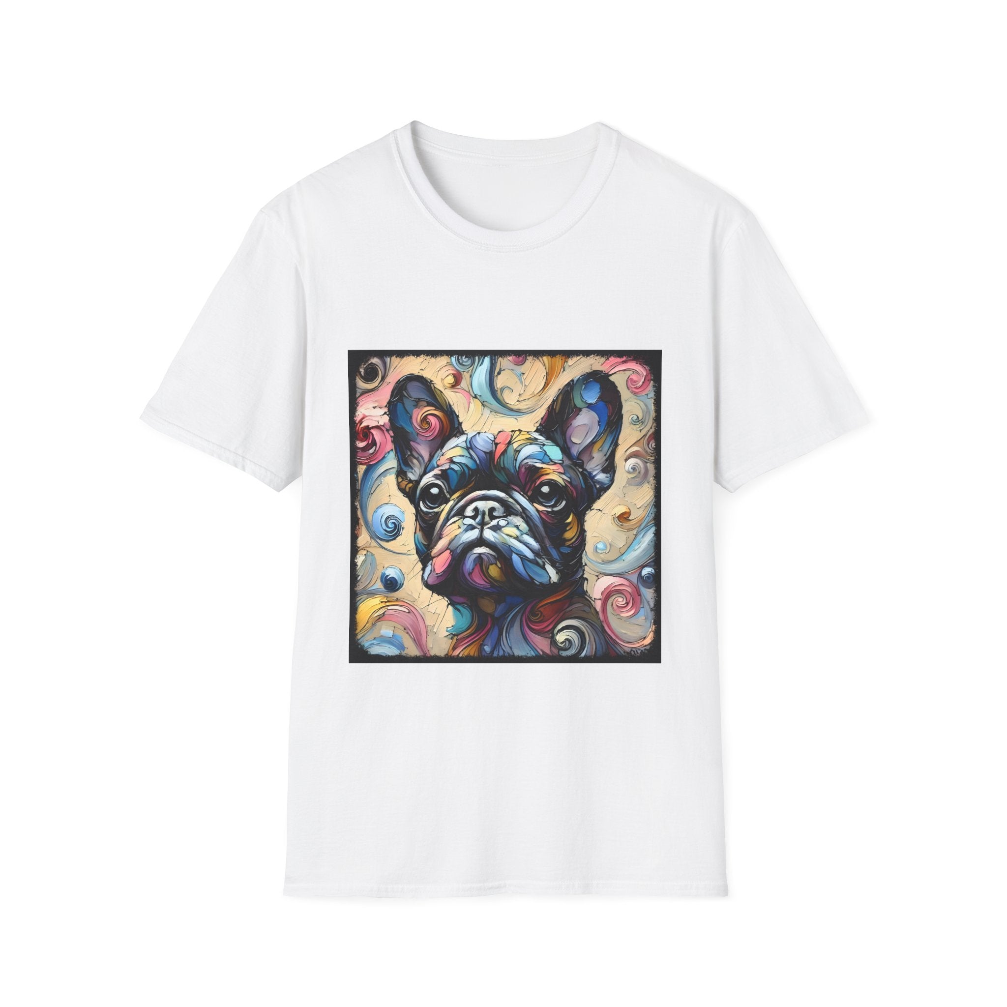 French Bulldog Pastel Swirl | Unisex Dog T-Shirt