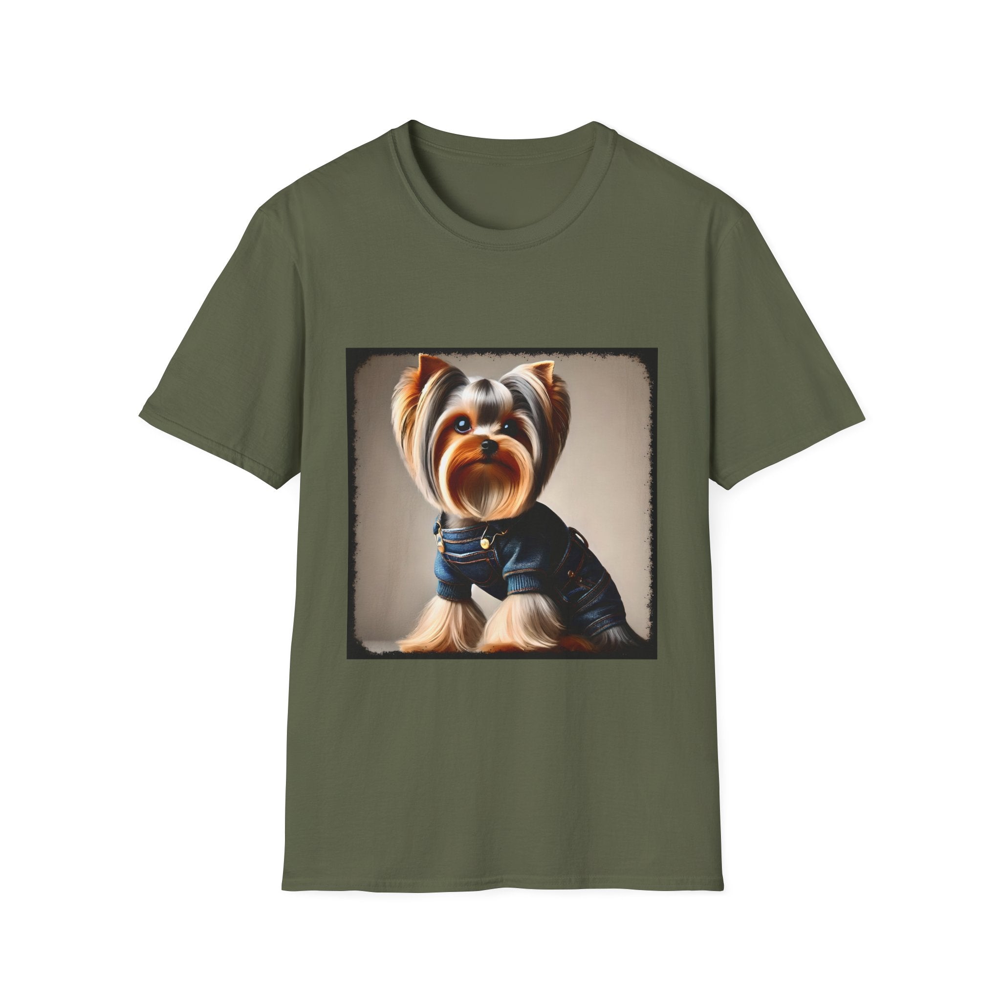 Yorkshire Terrier Denim Belle | Unisex Dog T-Shirt