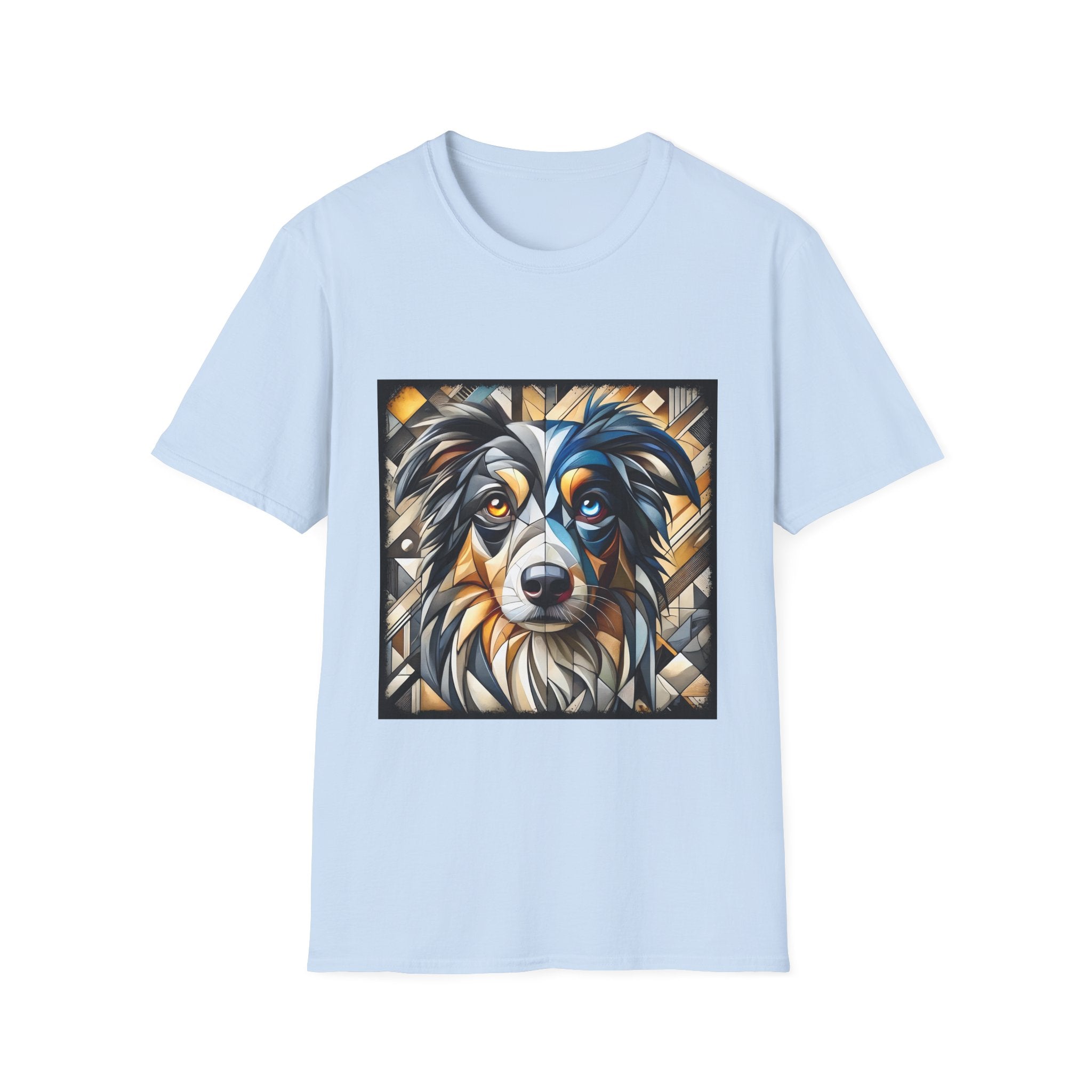 Miniature American Shepherd Bold Geometric |  Unisex Dog T-Shirt