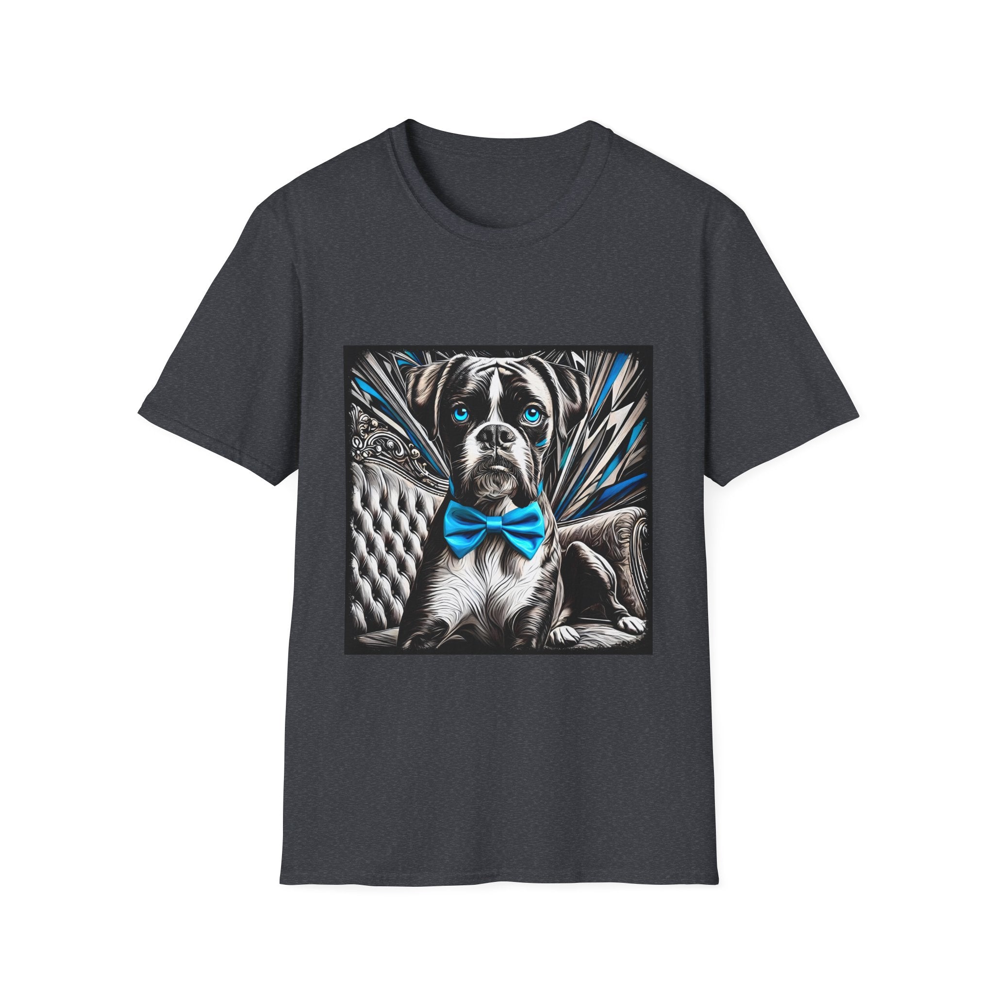 Boxer B&W Bold Blue Eyes | Unisex Dog T-Shirt