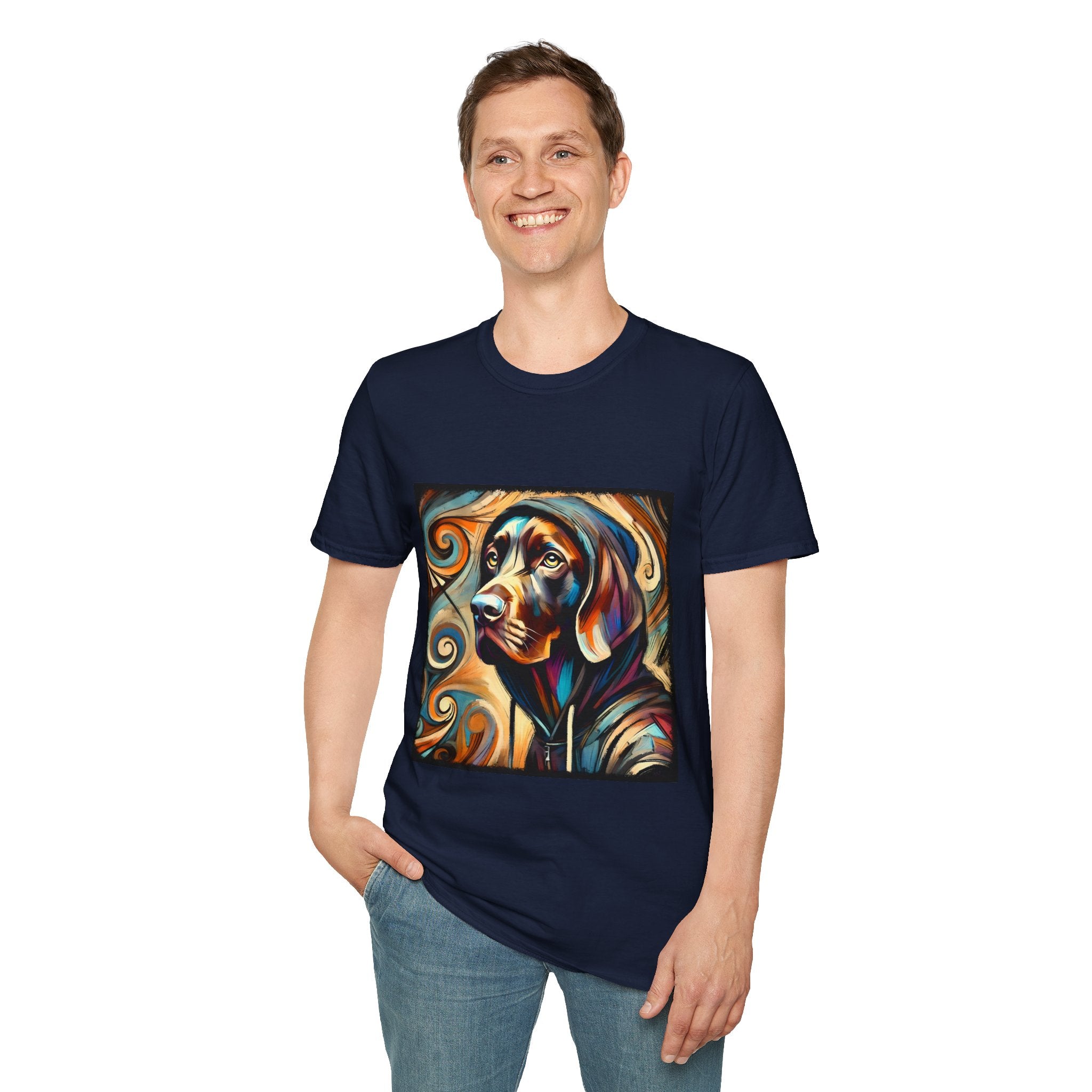 German Shorthaired Pointer Relaxed Swirl | Unisex Dog T-Shirt