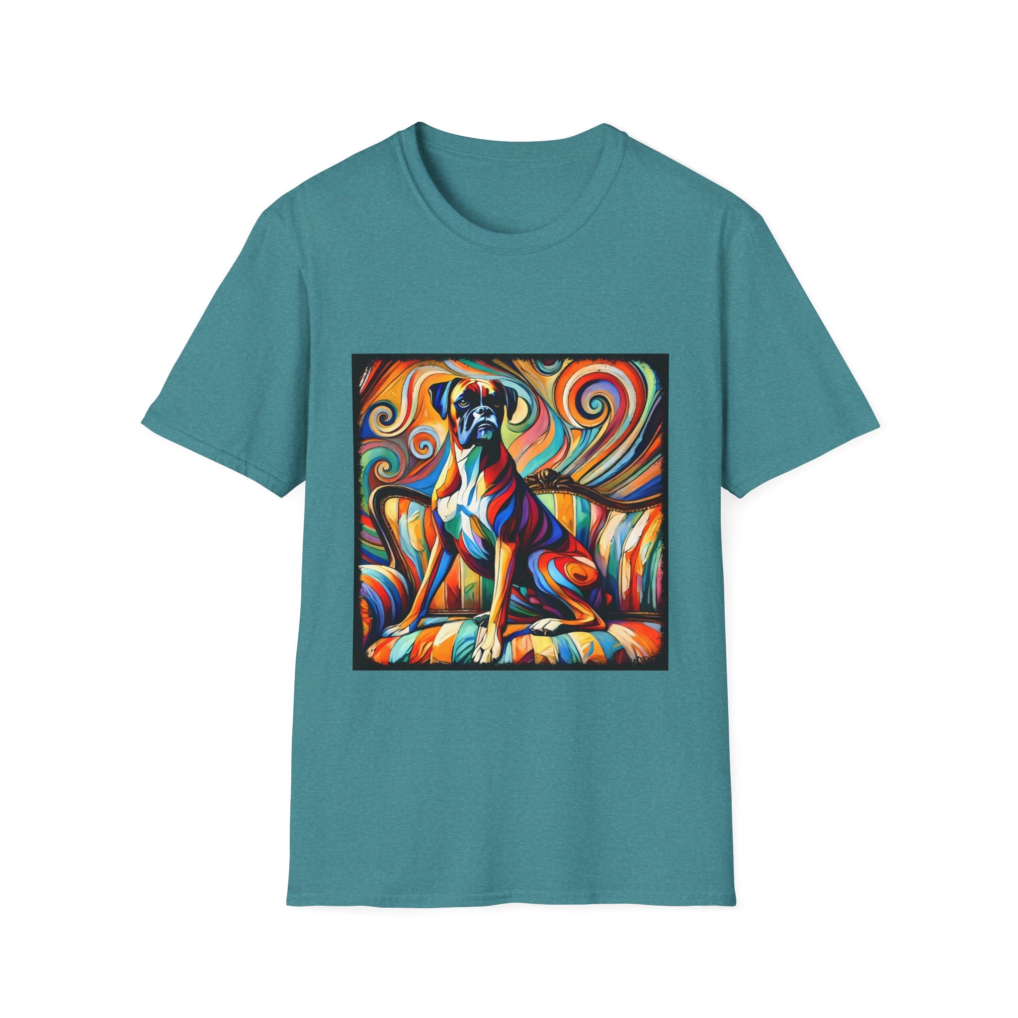 Boxer Mutilcolor Swirl | Unisex Dog T-Shirt