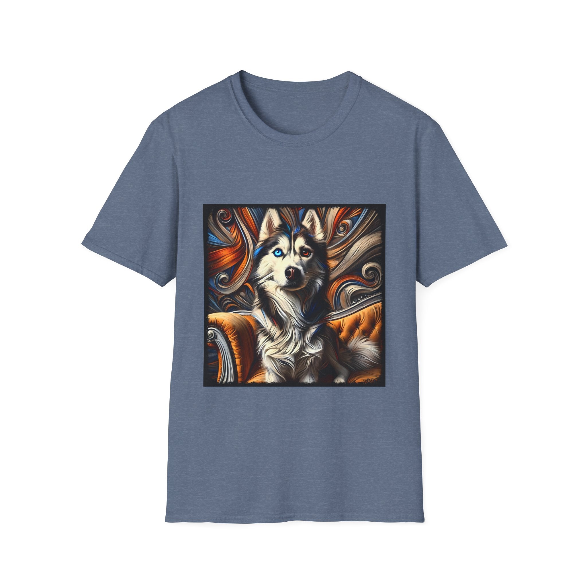 Siberian Husky Bold Swirl  | Unisex Dog T-Shirt