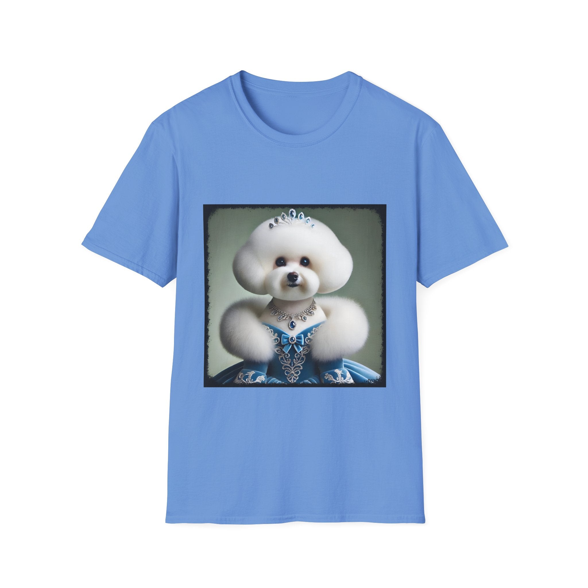 Bichon Frise Blue Belle | Unisex Dog T-Shirt