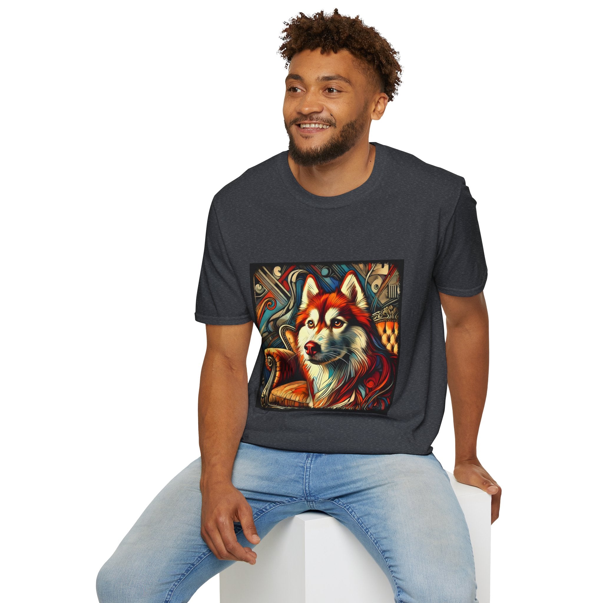Siberian Husky Red Rebel | Unisex Dog T-Shirt