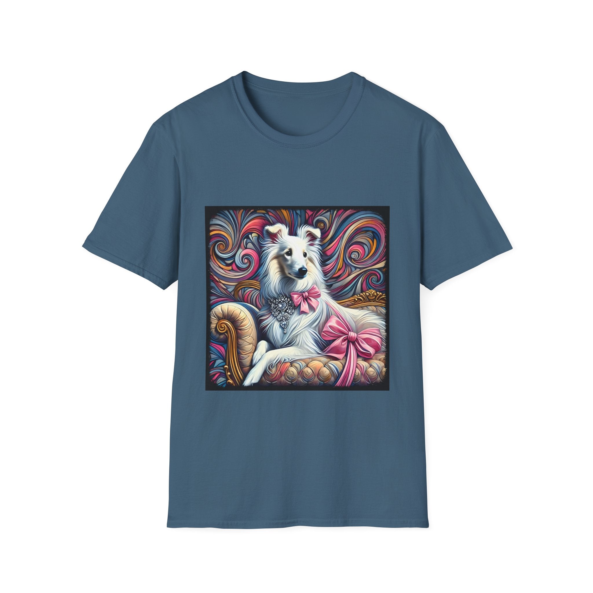 Collie Pink Princess Swirl | Unisex Dog T-Shirt