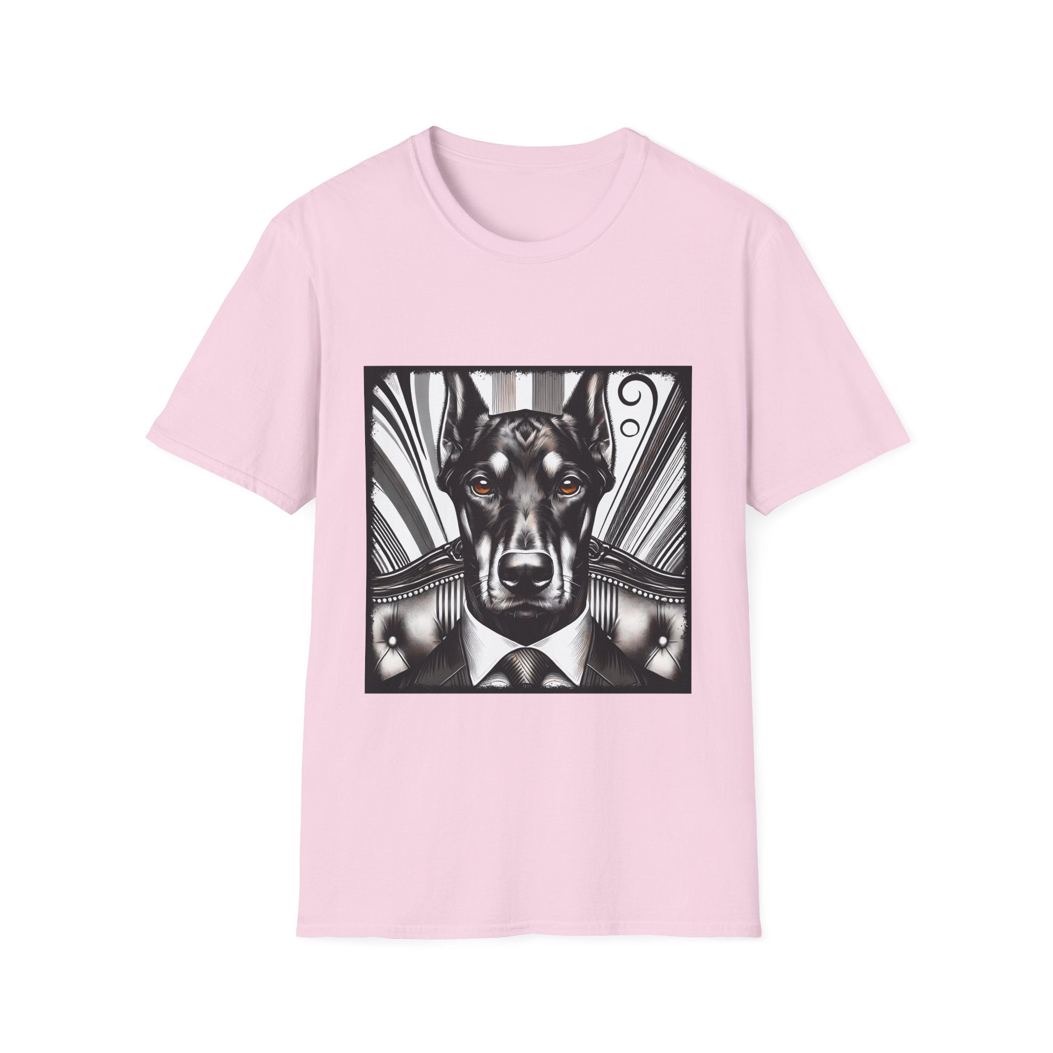 Doberman Pinscher B&W Bold Eyes  | Unisex Dog T-Shirt