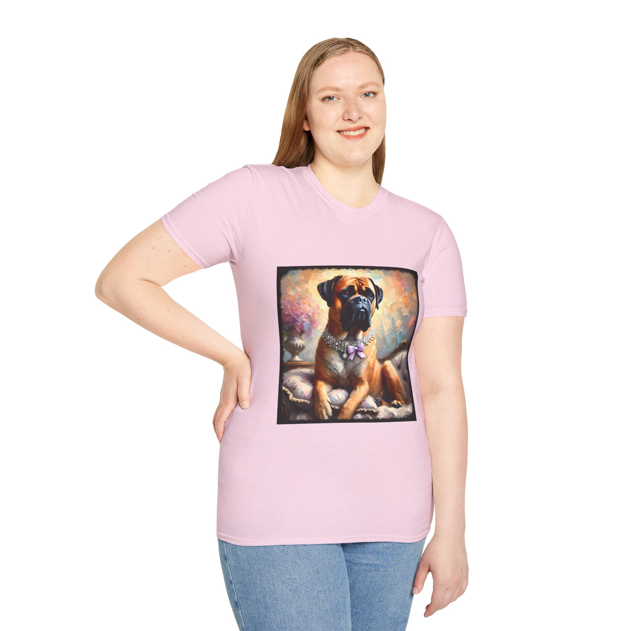 Bullmastiff Purple Bow Classic | Unisex Dog T-Shirt