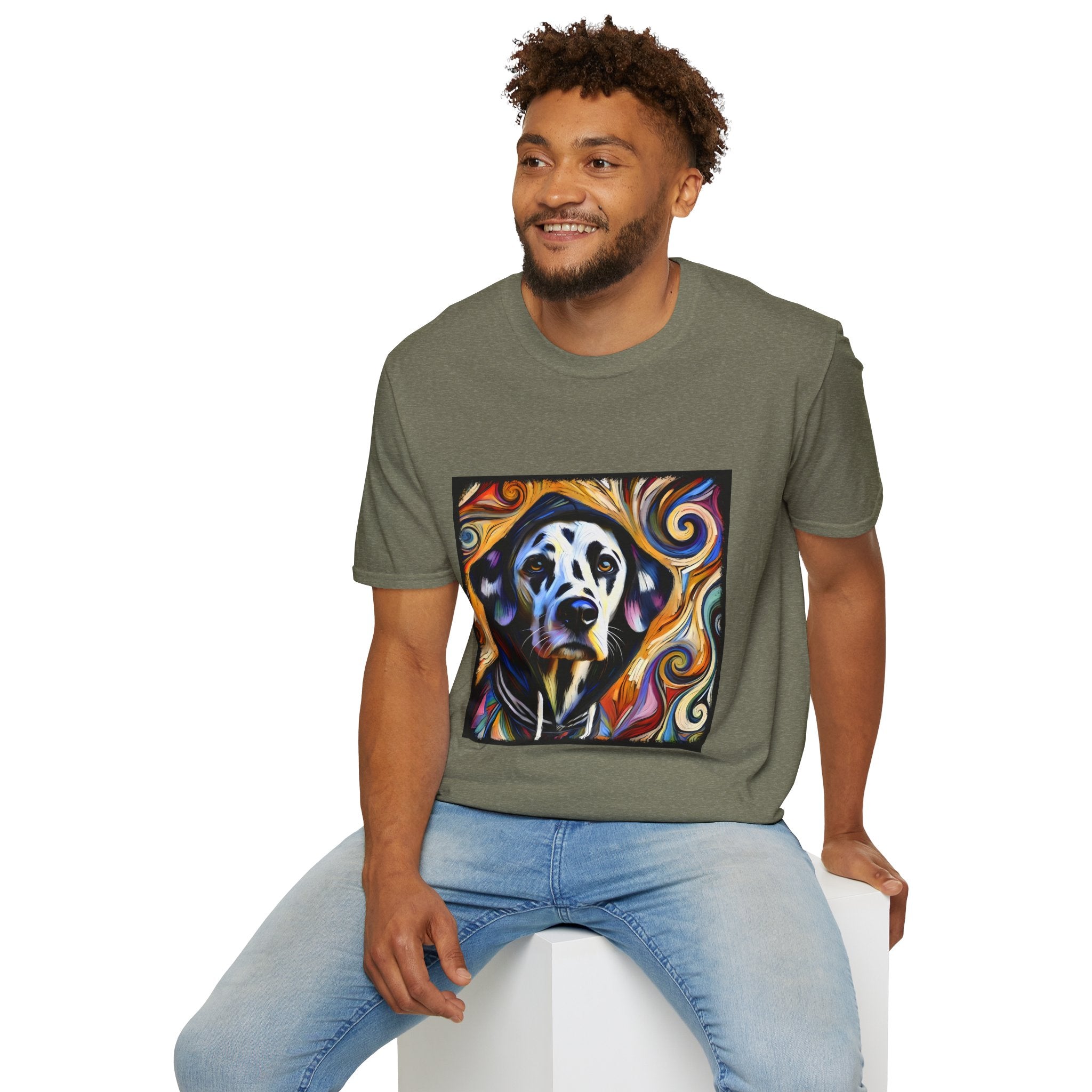 Dalmatian Relaxed Swirl | Unisex Dog T-Shirt
