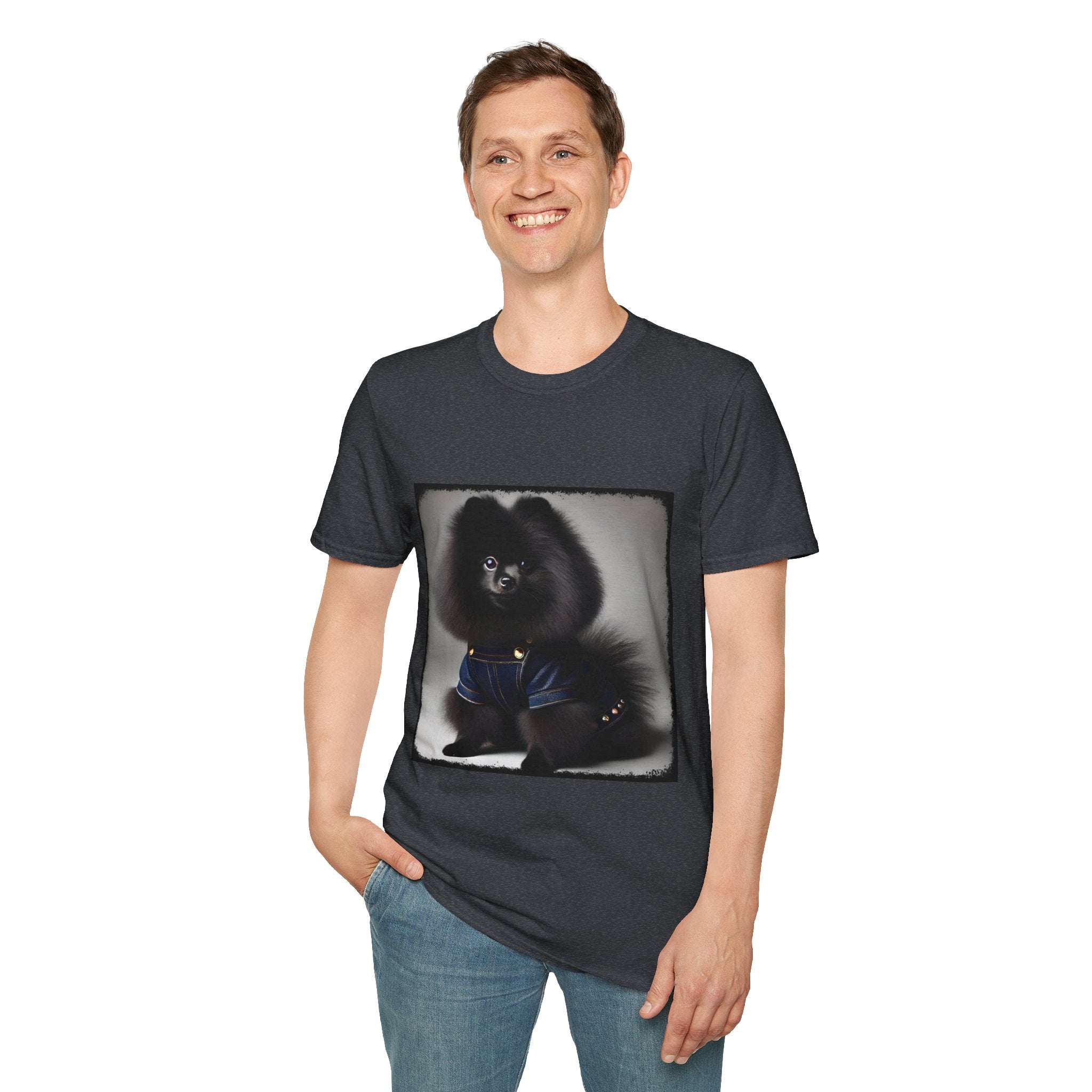 Pomeranian Denim Doll | Unisex Dog T-Shirt