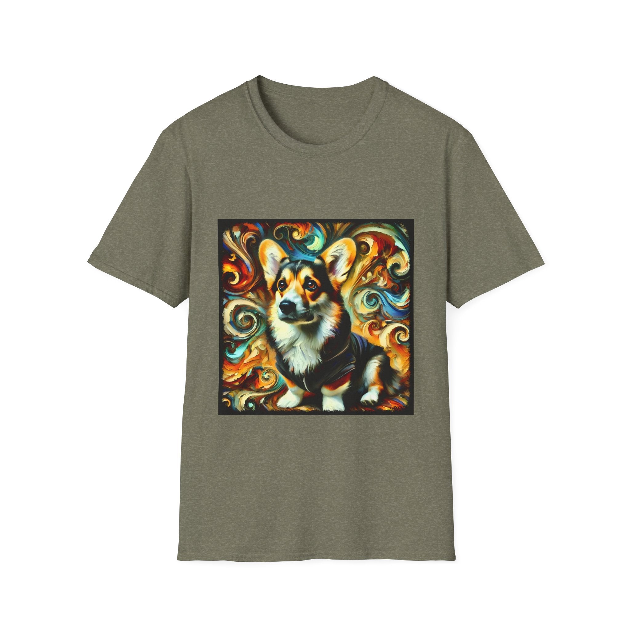 Pembroke Welsh Corgi Urban Bean Swirl | Unisex Dog T-Shirt