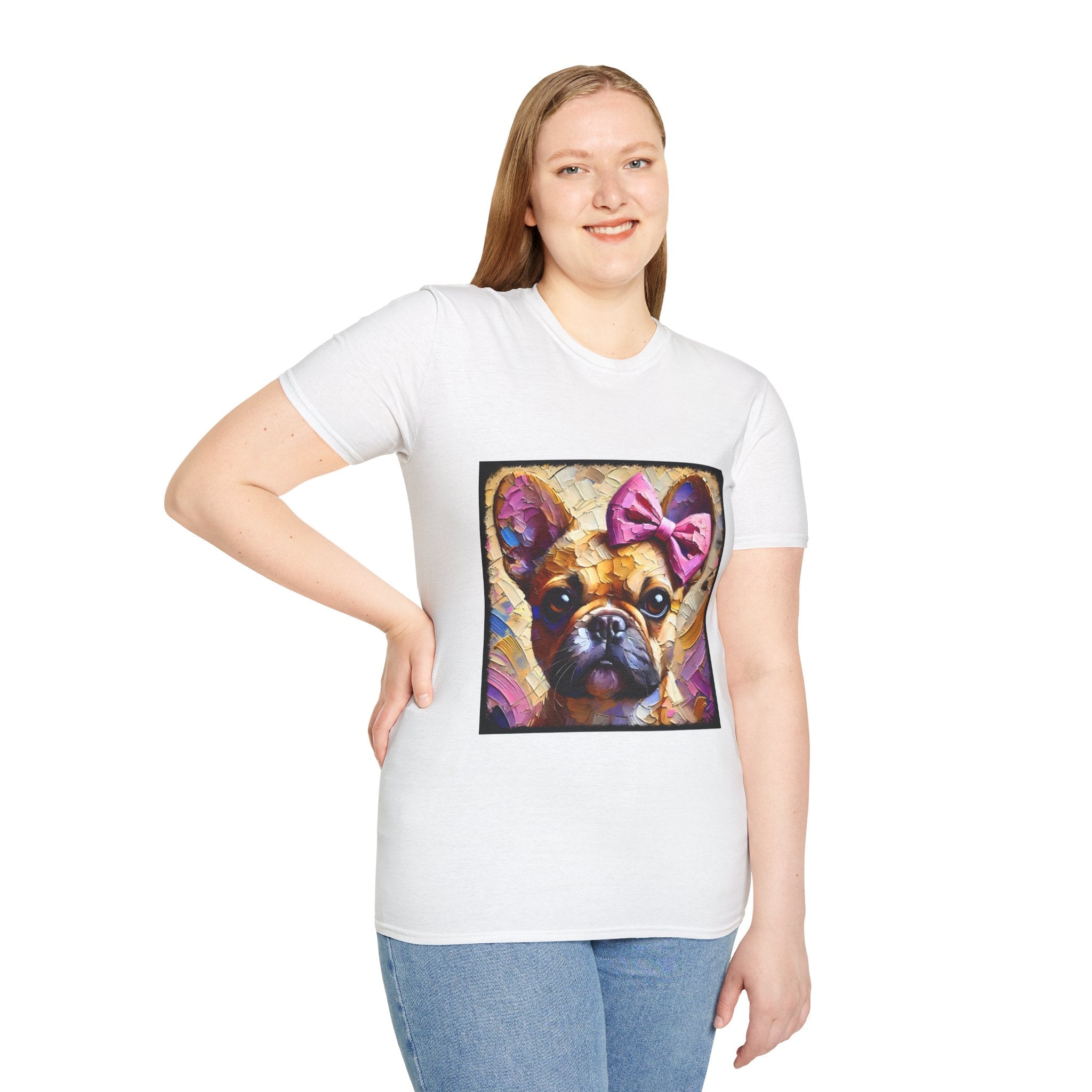French Bulldog Textured Classic | Unisex Dog T-Shirt