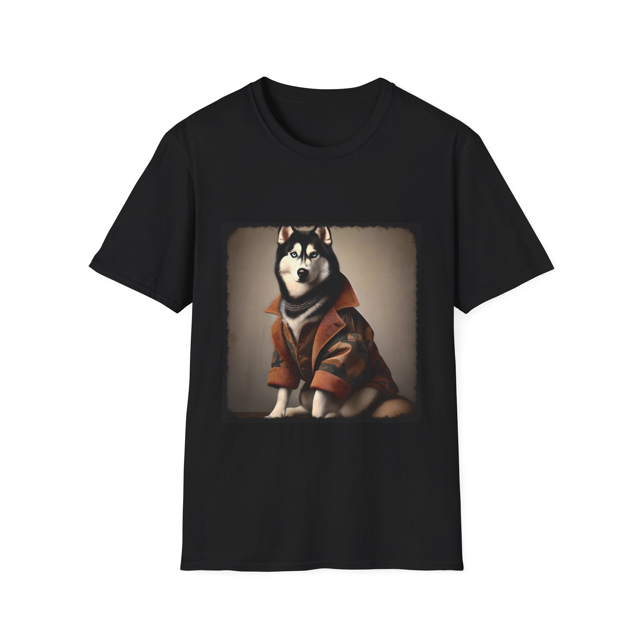 Siberian Husky Camo Cutie | Unisex Dog T-Shirt