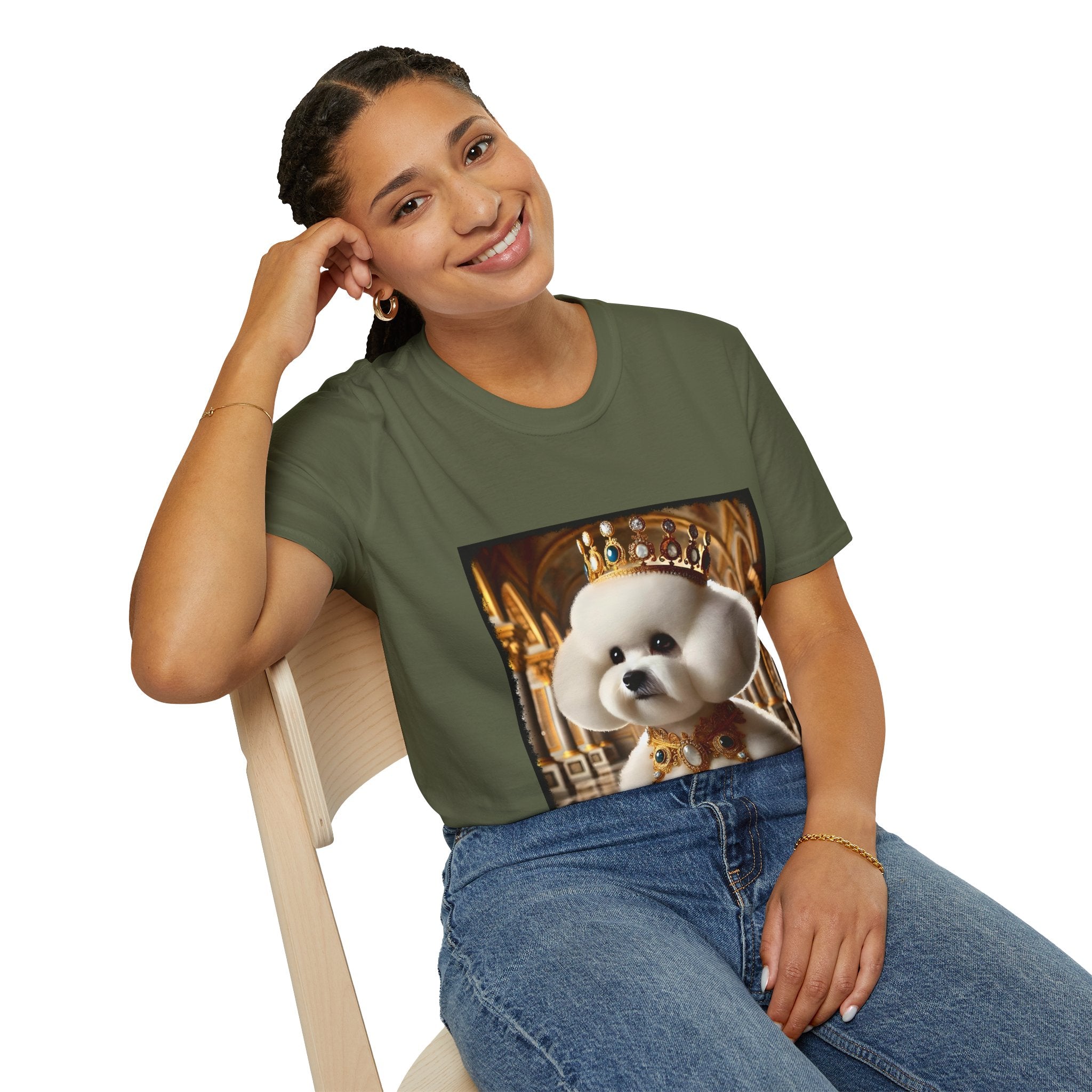 Bichon Frise Mighty Monarch | Unisex Dog T-Shirt