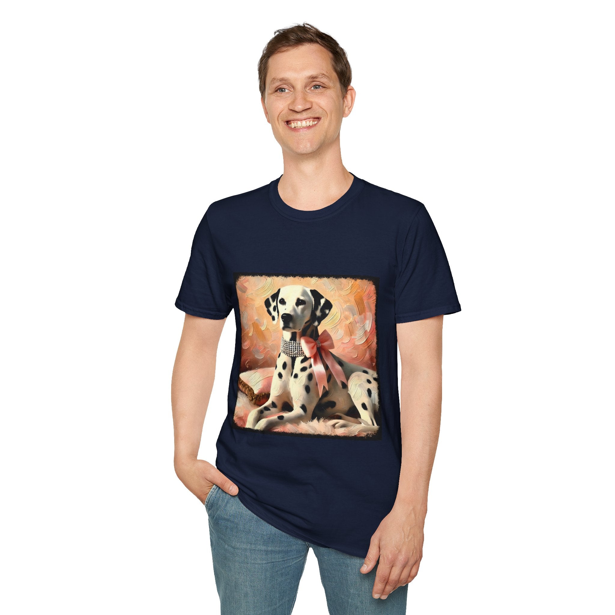 Dalmatian Diamond Bow Classic | Unisex Dog T-Shirt