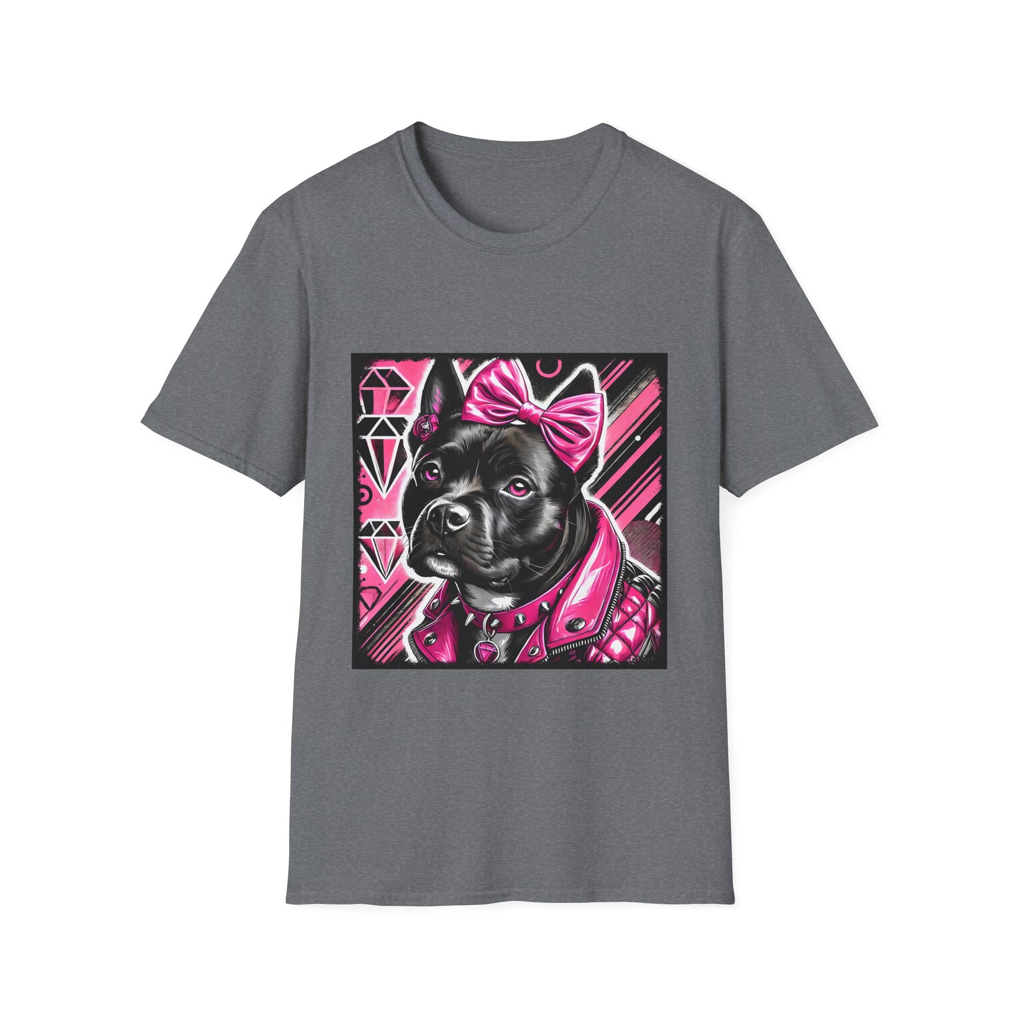American Pit Bull Terrier Pink Princess Bold  | Unisex Dog T-Shirt