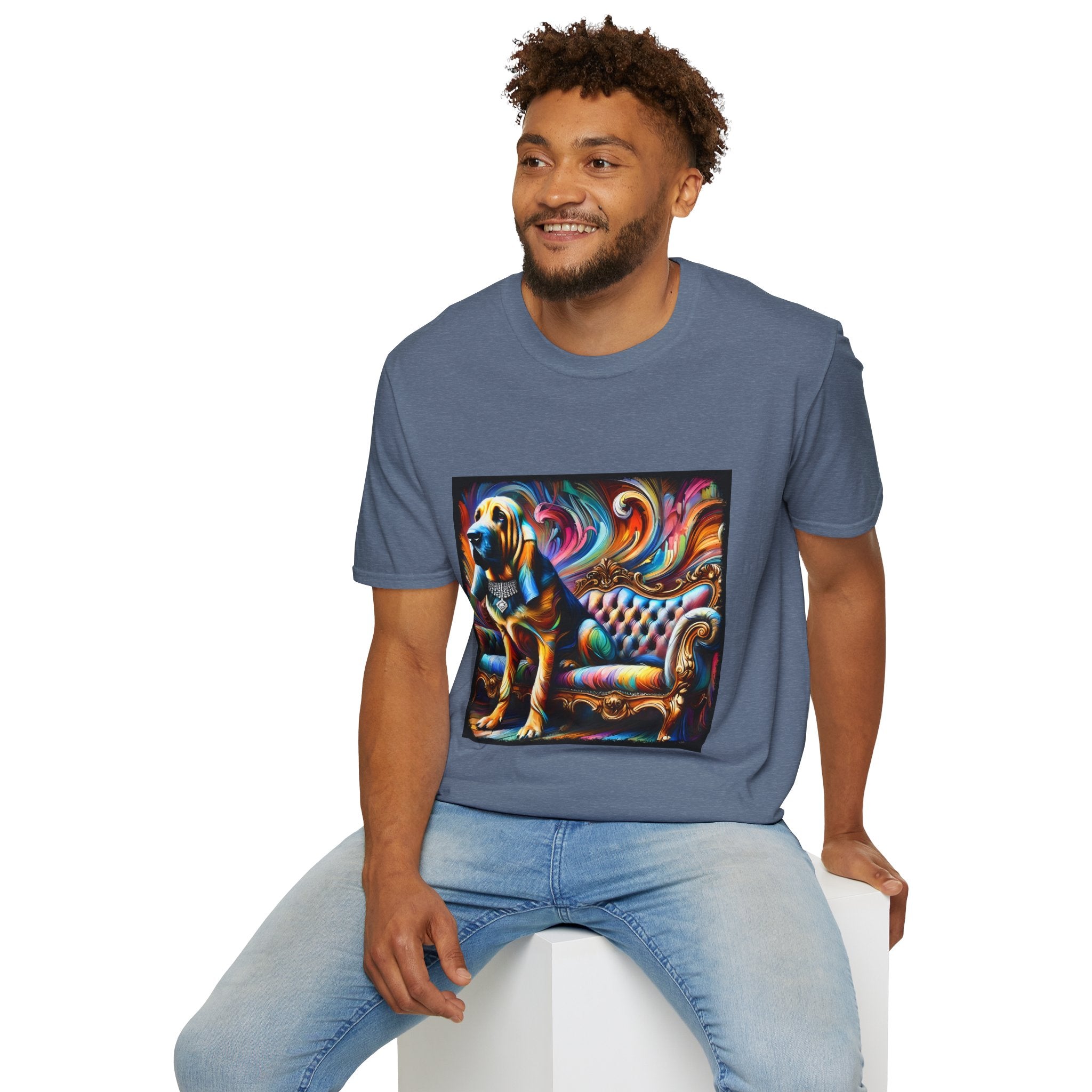 Bloodhound Vivid Swirl | Unisex Dog T-Shirt