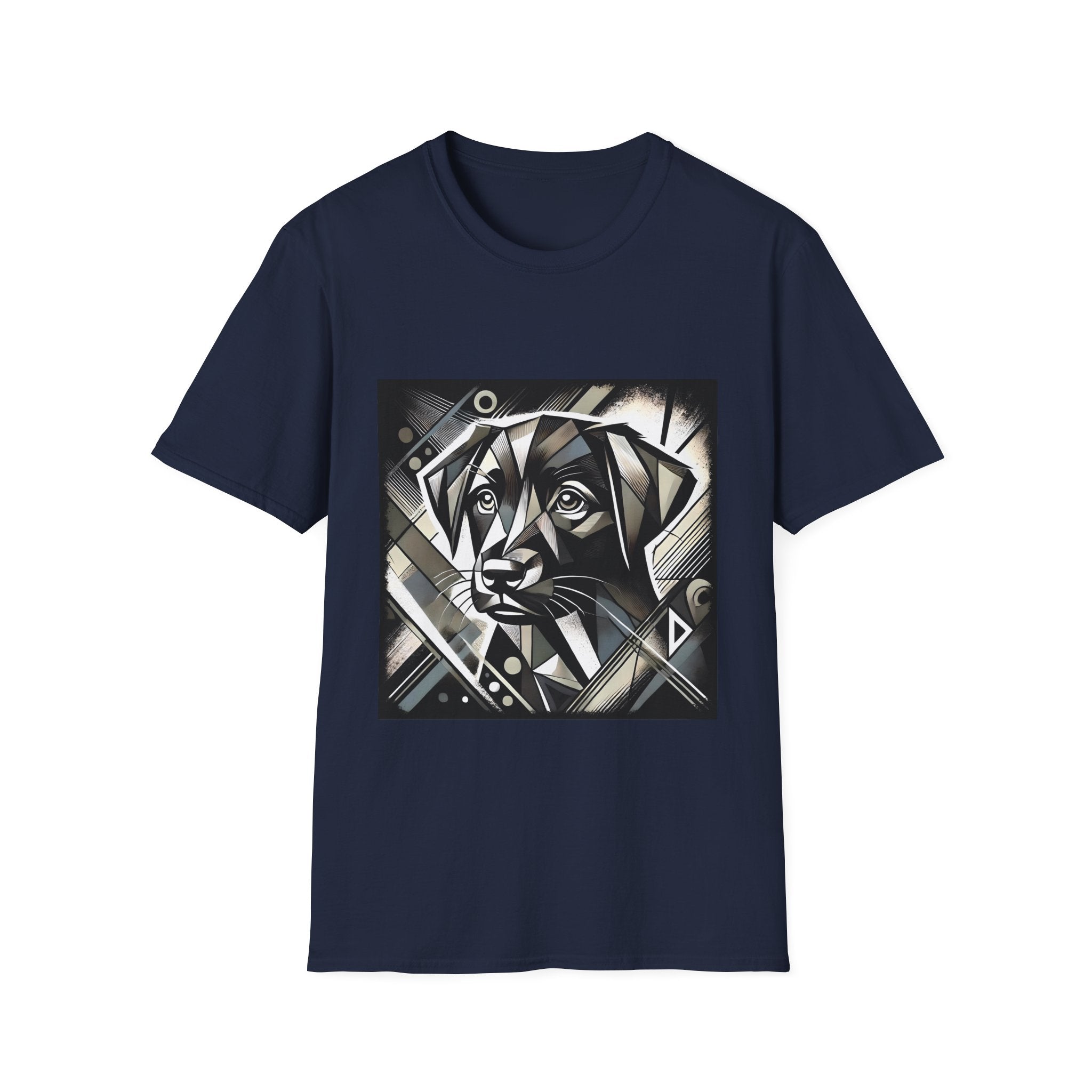 Labrador Retriever B&W Bold Geometric | Unisex Dog T-Shirt
