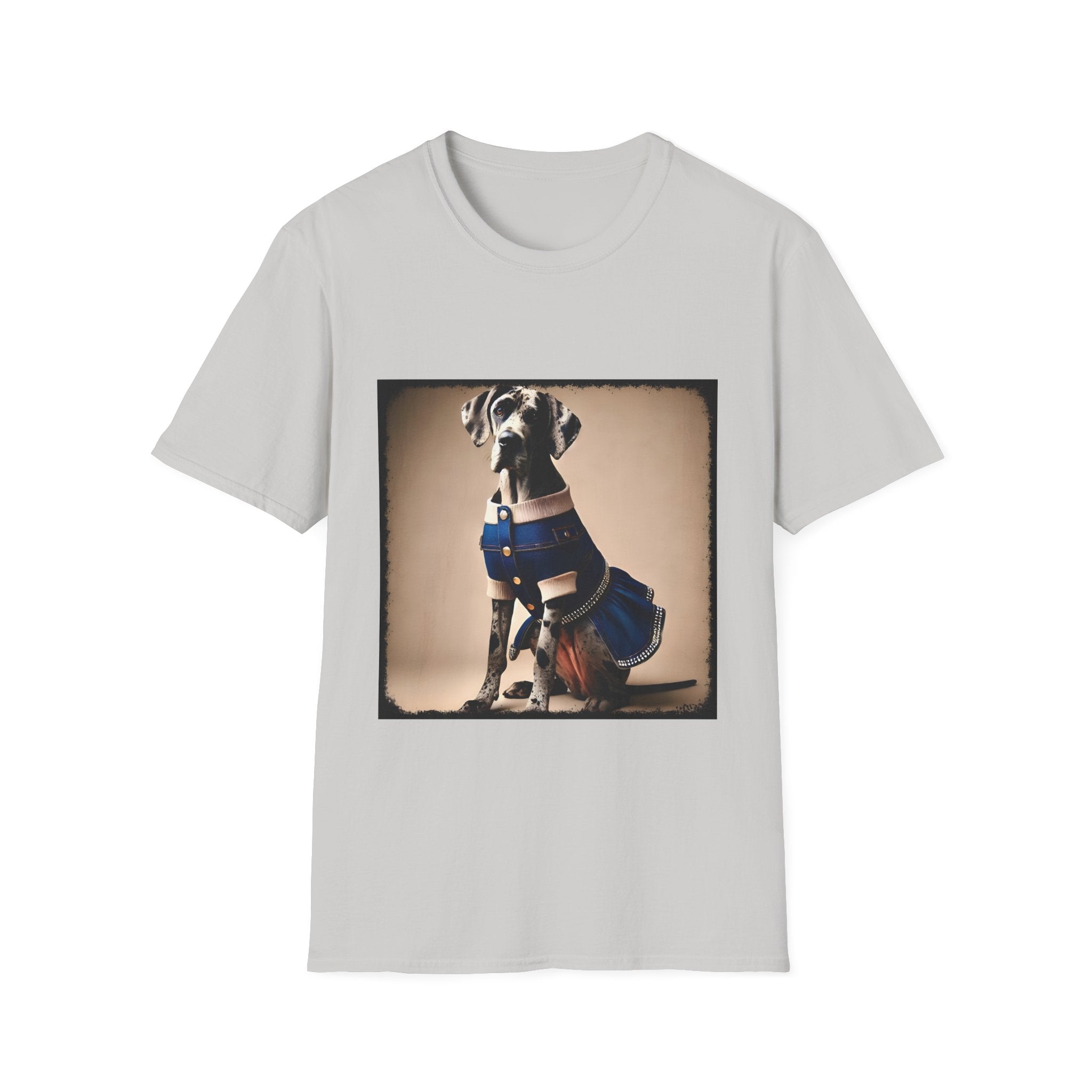 Great Dane Denim Darling | Unisex Dog T-Shirt