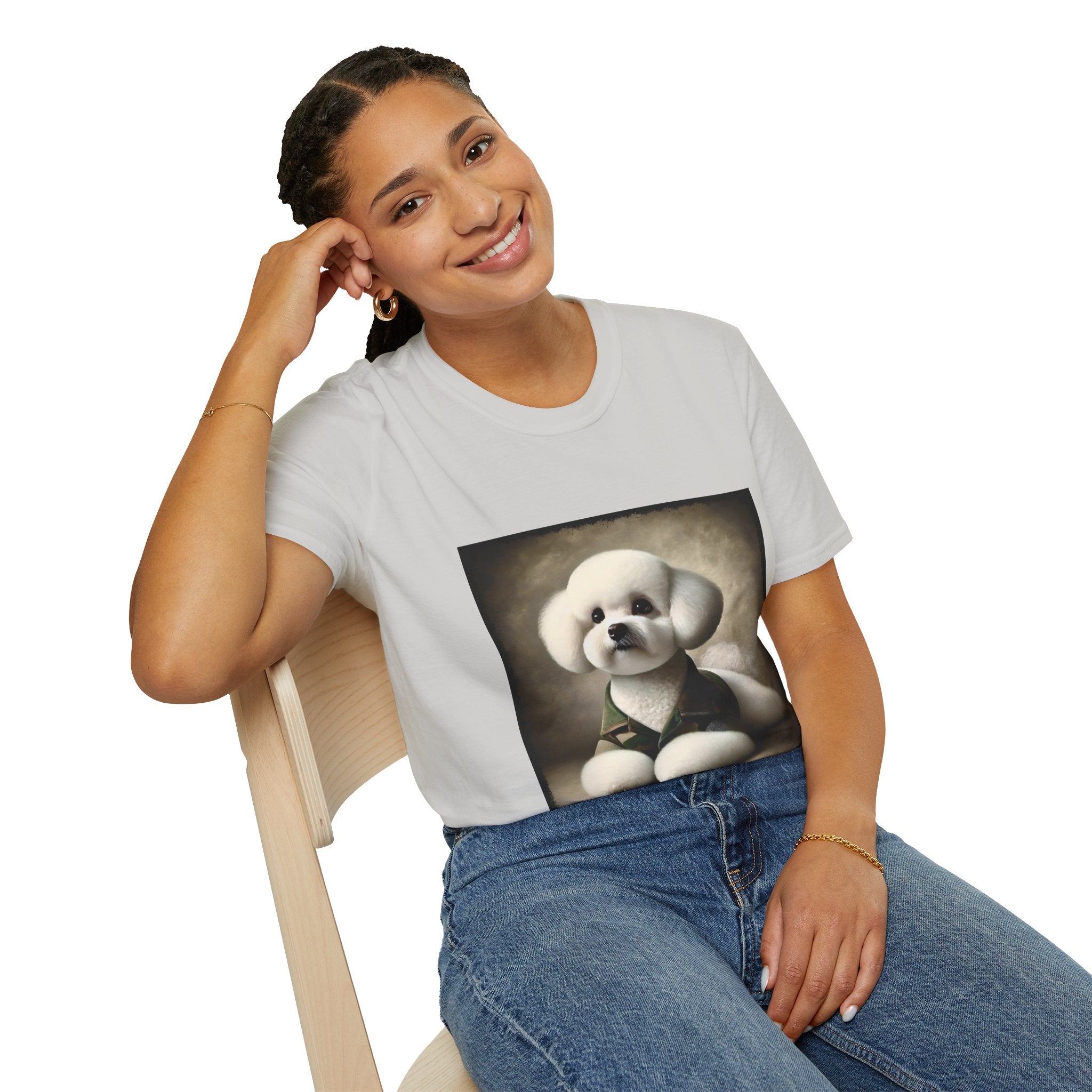 Bichon Frise Camo Cutie | Unisex Dog T-Shirt