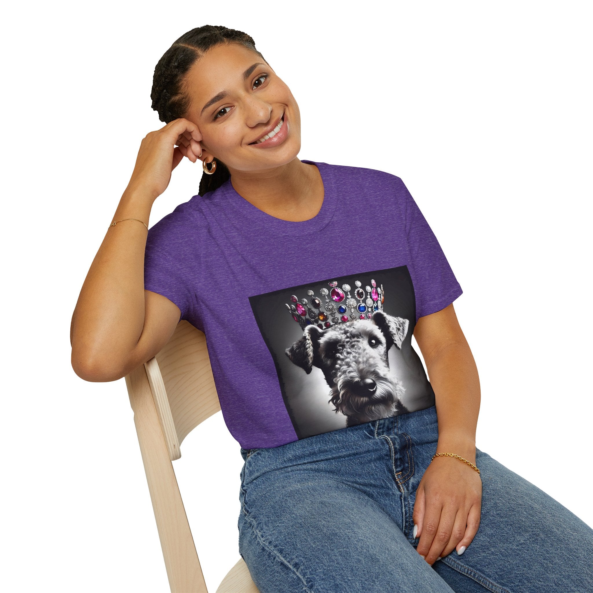 Airedale Terrier Iconic Princess | Unisex Dog T-Shirt