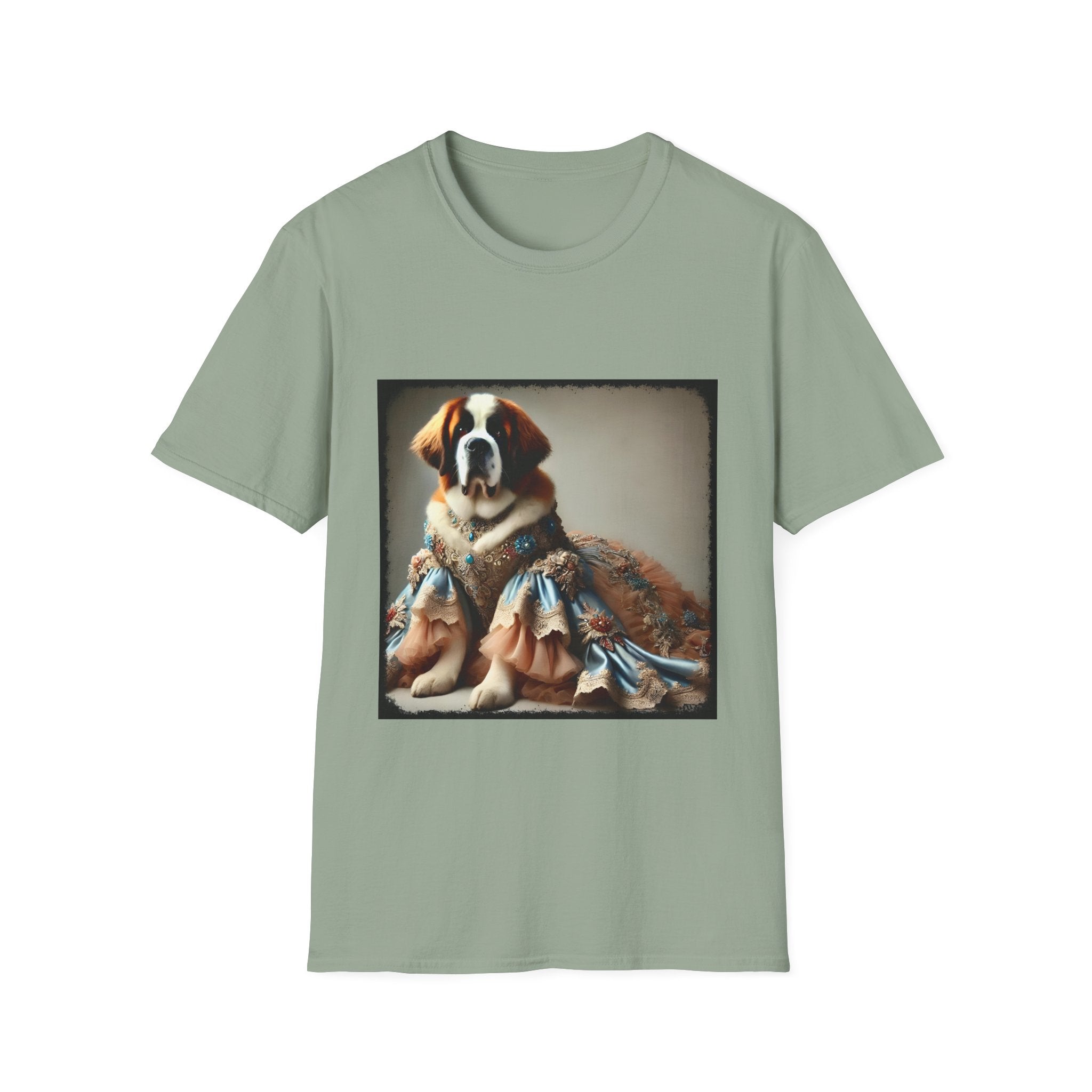 Saint Bernard Pawsh Portrait | Unisex Dog T-Shirt