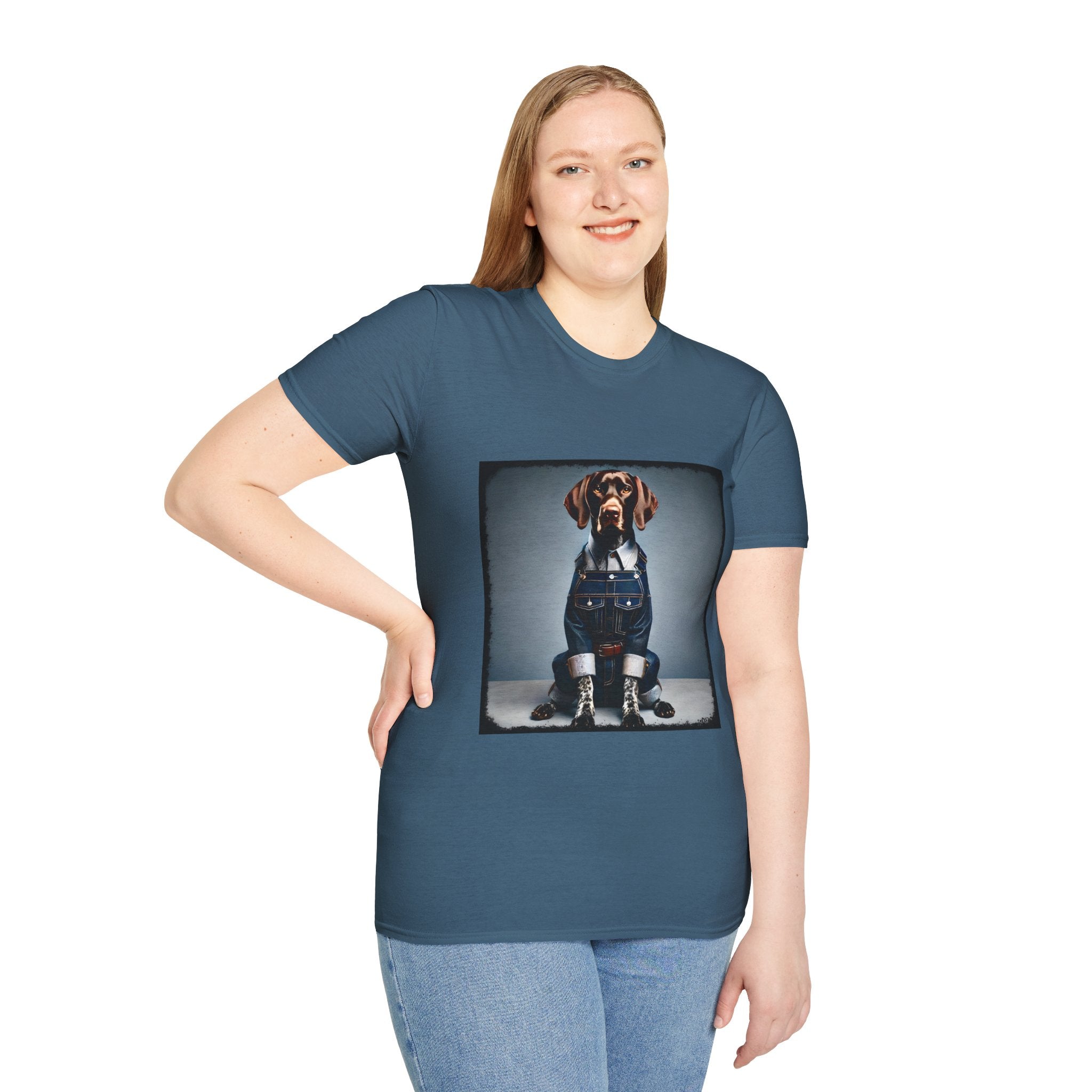 German Shorthaired Pointer Denim Dude | Unisex Dog T-Shirt