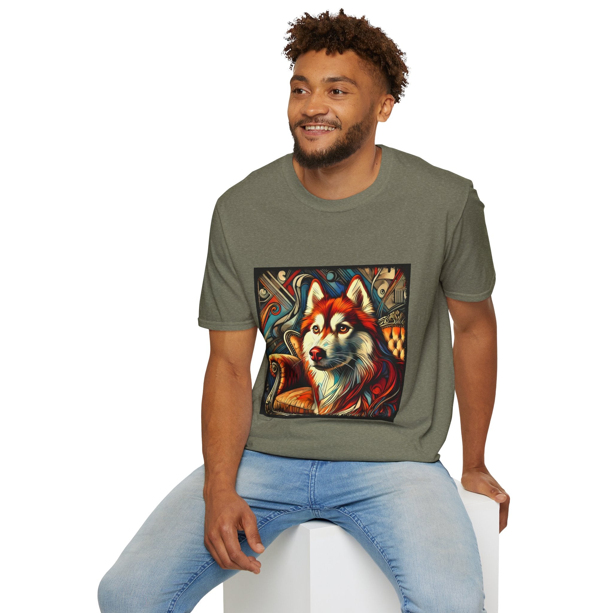 Siberian Husky Red Rebel | Unisex Dog T-Shirt