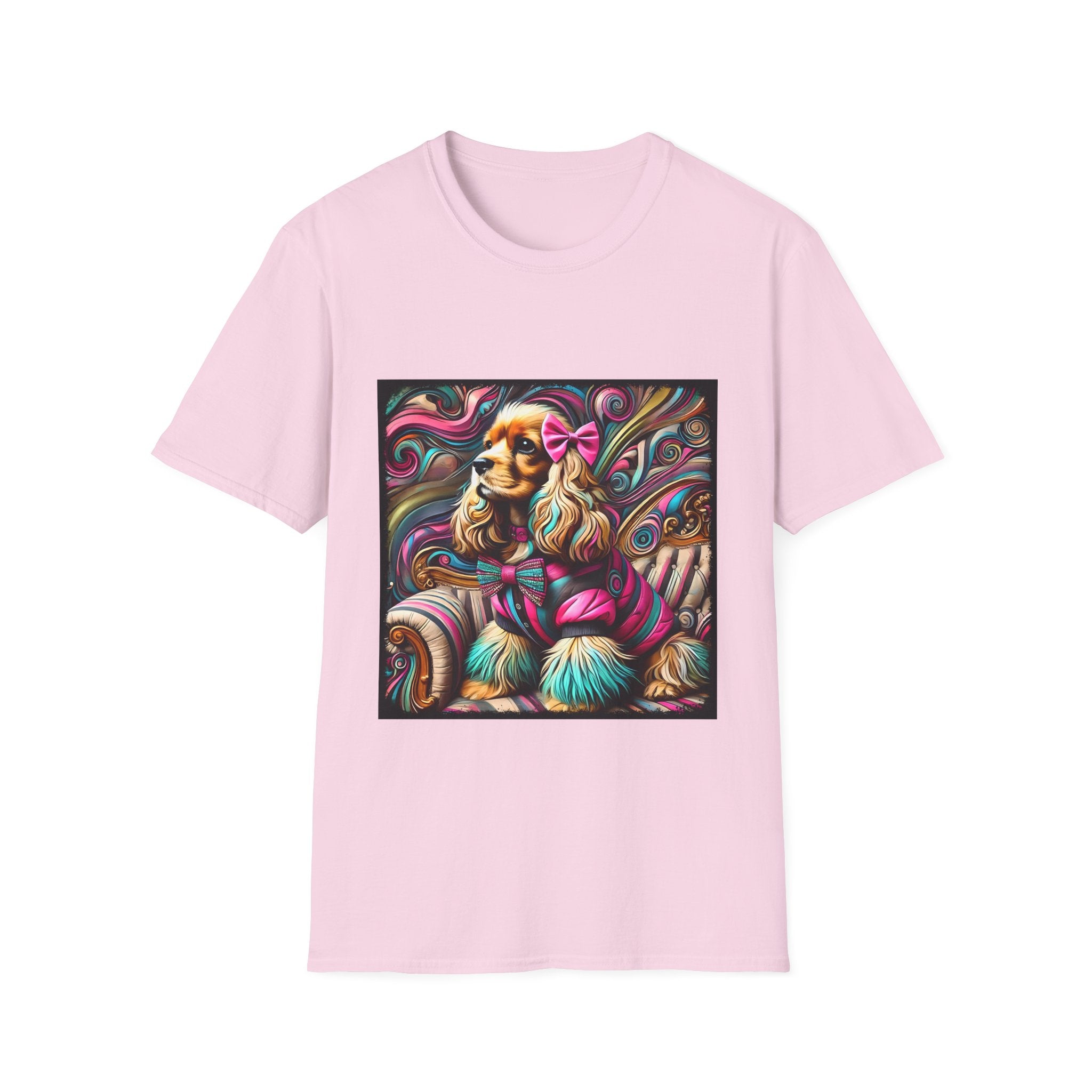 Cocker Spaniel Pink Rocker | Unisex Dog T-Shirt
