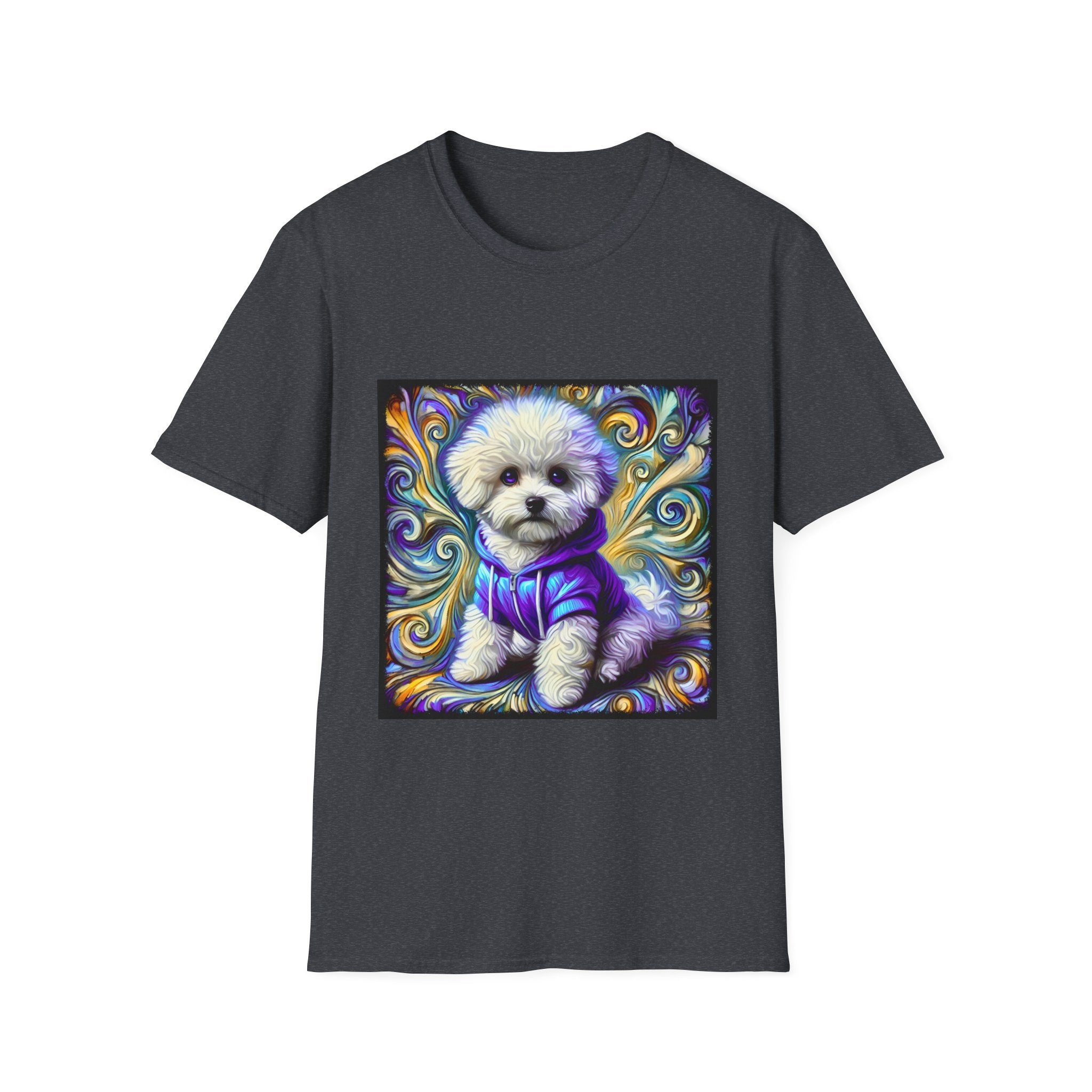 Bichon Frise Electric Swirl | Unisex Dog T-Shirt