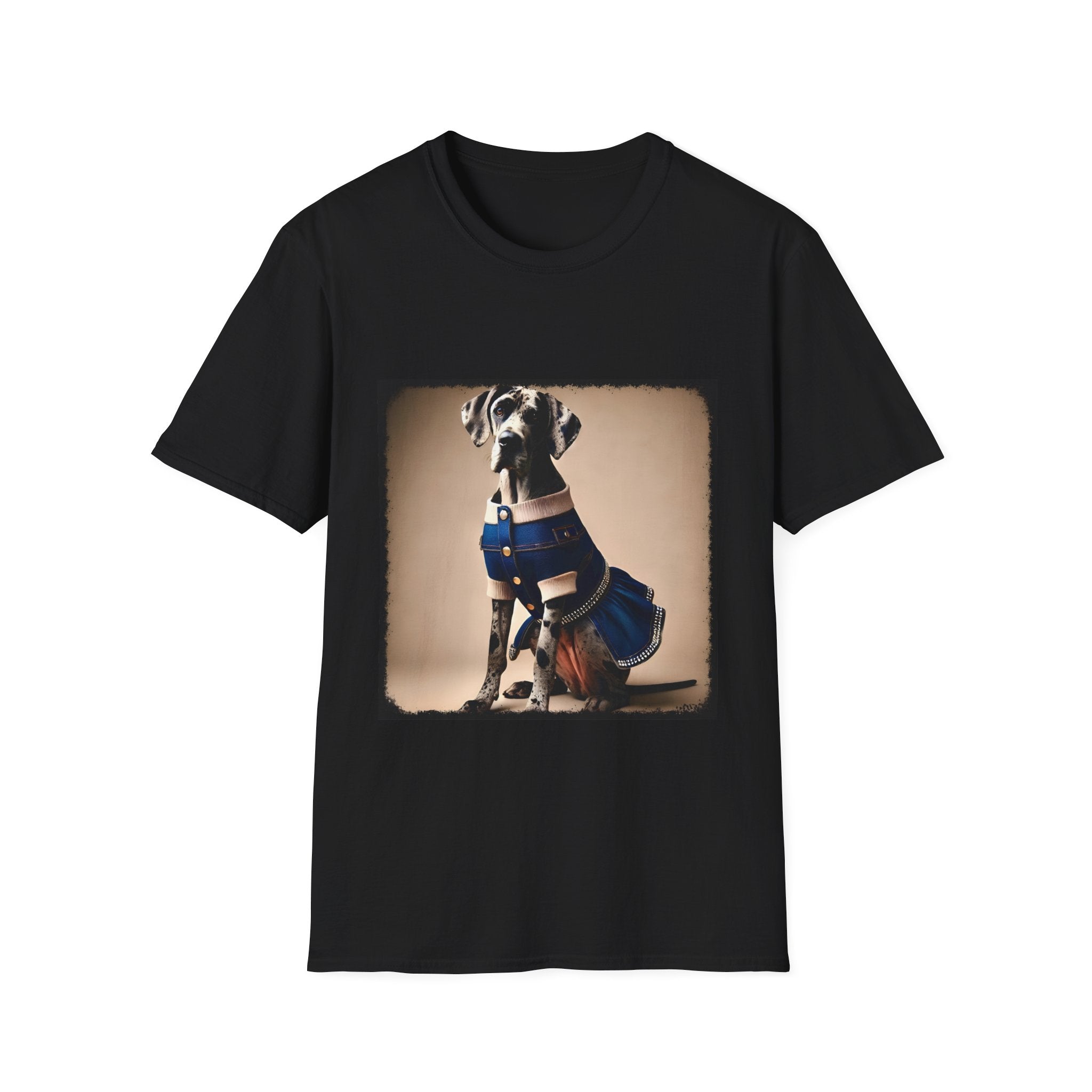 Great Dane Denim Darling | Unisex Dog T-Shirt