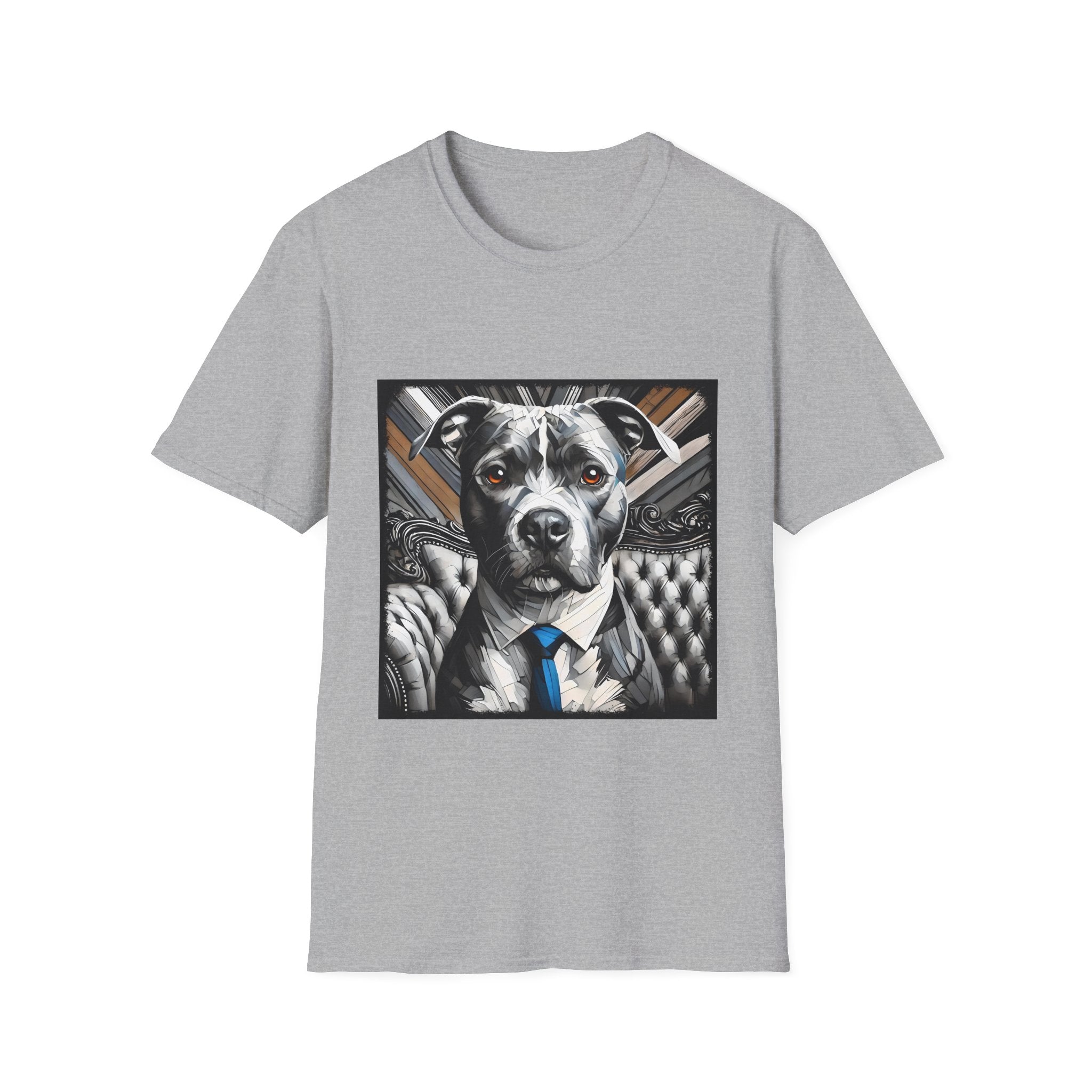 American Pit Bull Terrier B&W Bold Eyes | Unisex Dog T-Shirt