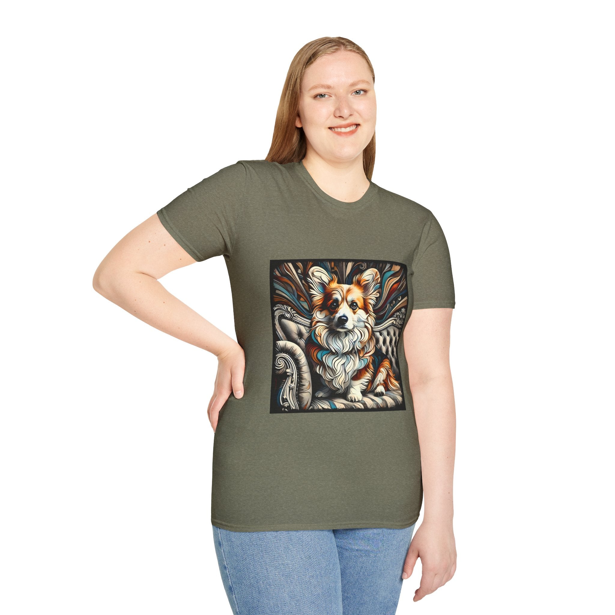 Pembroke Welsh Corgi Earthy Swirl | Unisex Dog T-Shirt